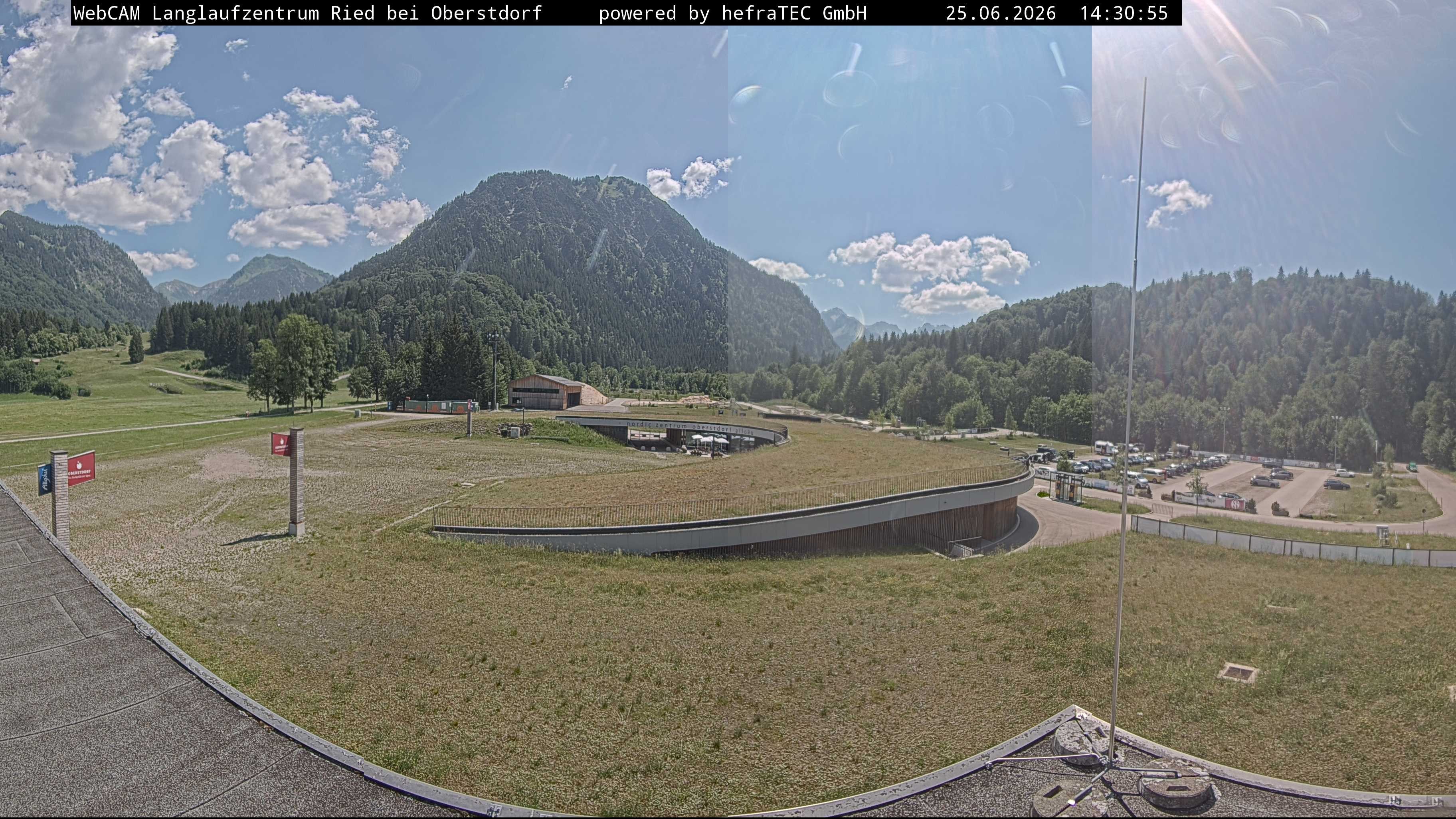 Archiv Foto Webcam Oberstdorf: Blick ins Langlaufstadion