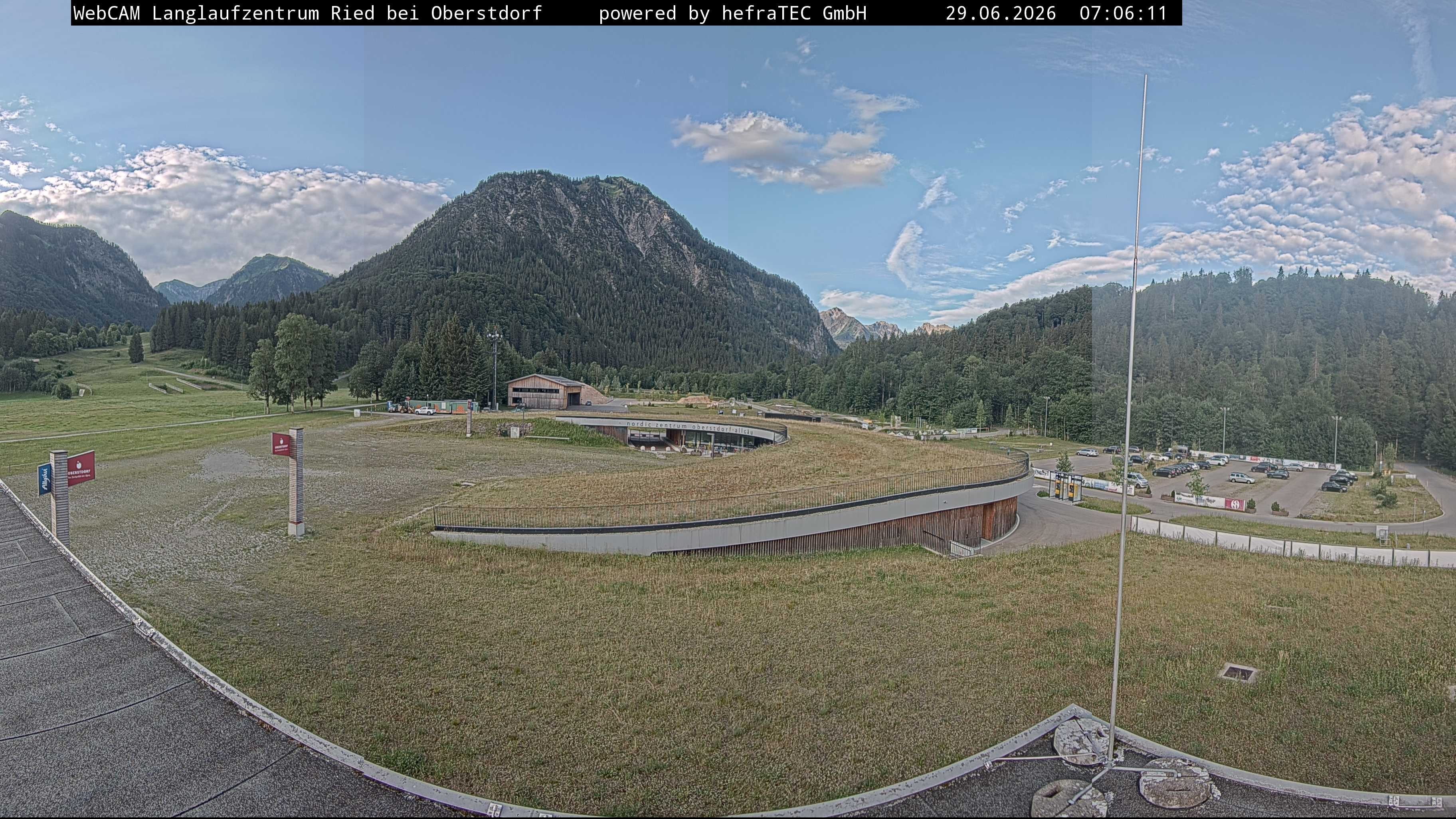 Archiv Foto Webcam Oberstdorf: Blick ins Langlaufstadion