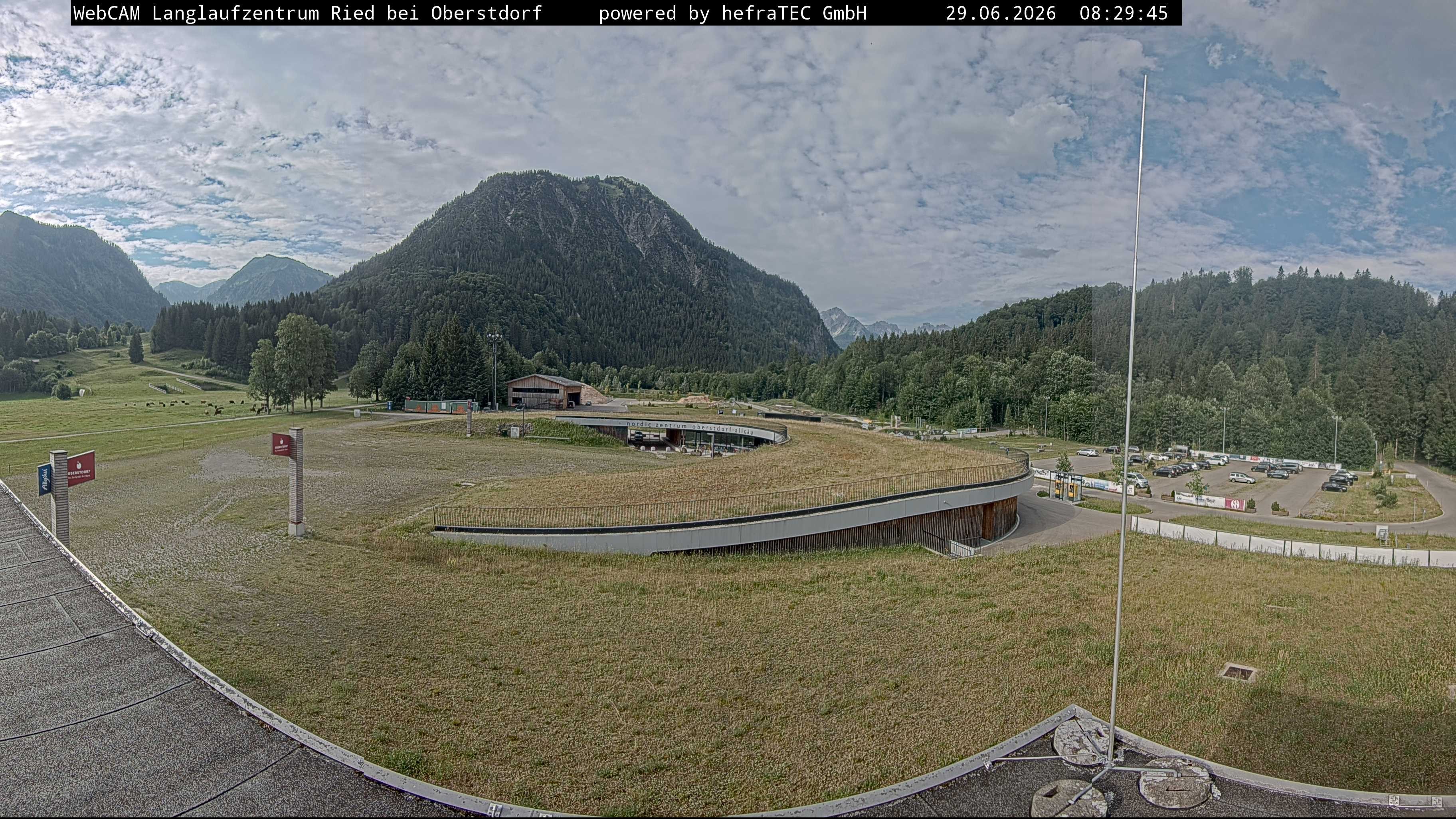 Archiv Foto Webcam Oberstdorf: Blick ins Langlaufstadion