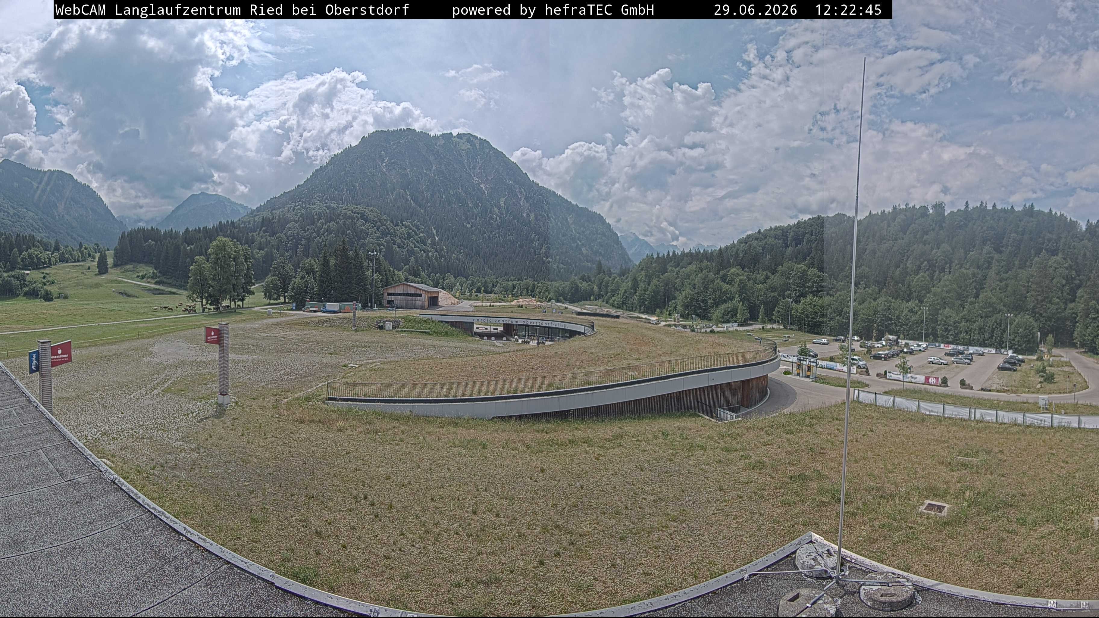 Archiv Foto Webcam Oberstdorf: Blick ins Langlaufstadion