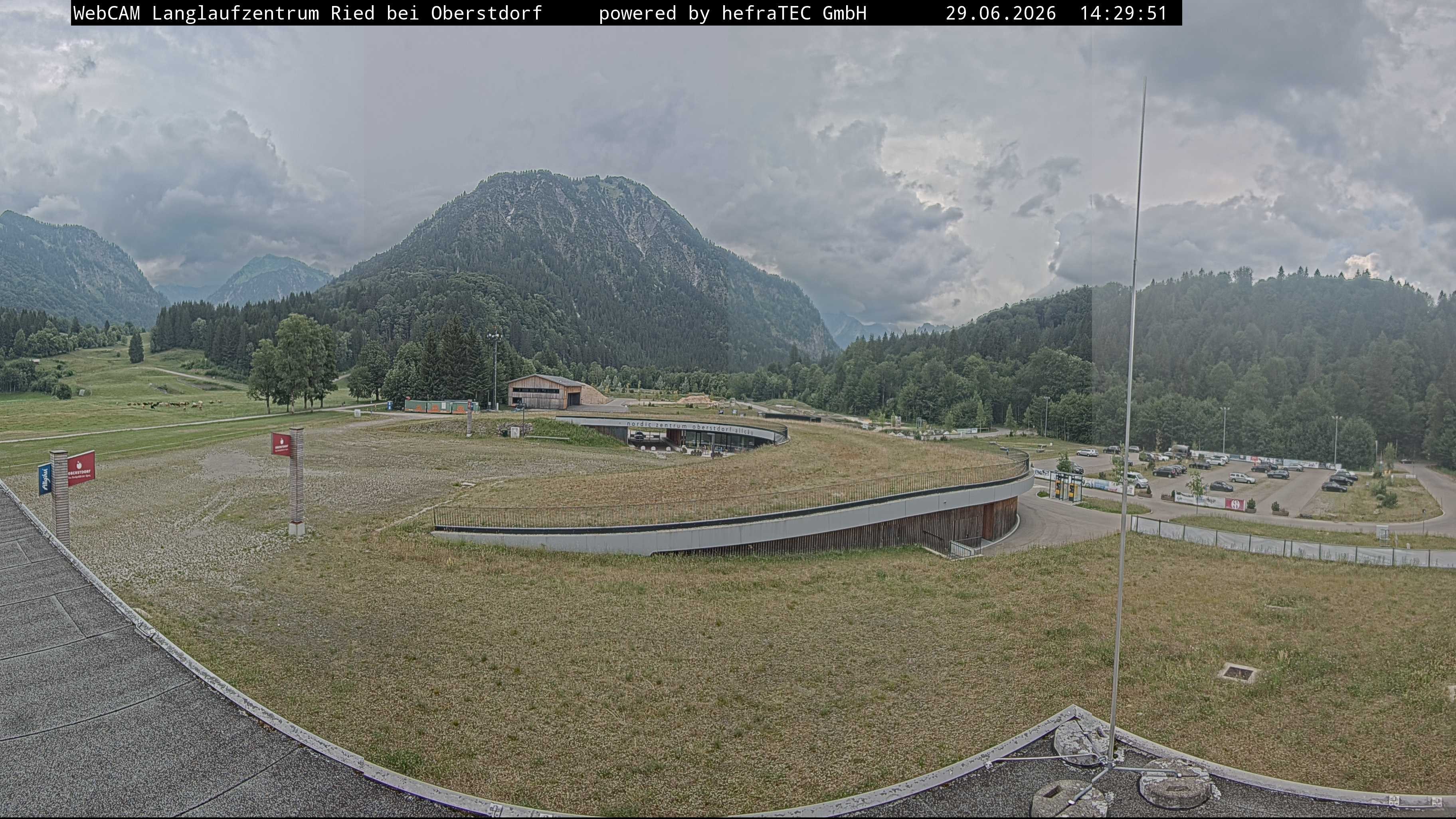 Archiv Foto Webcam Oberstdorf: Blick ins Langlaufstadion