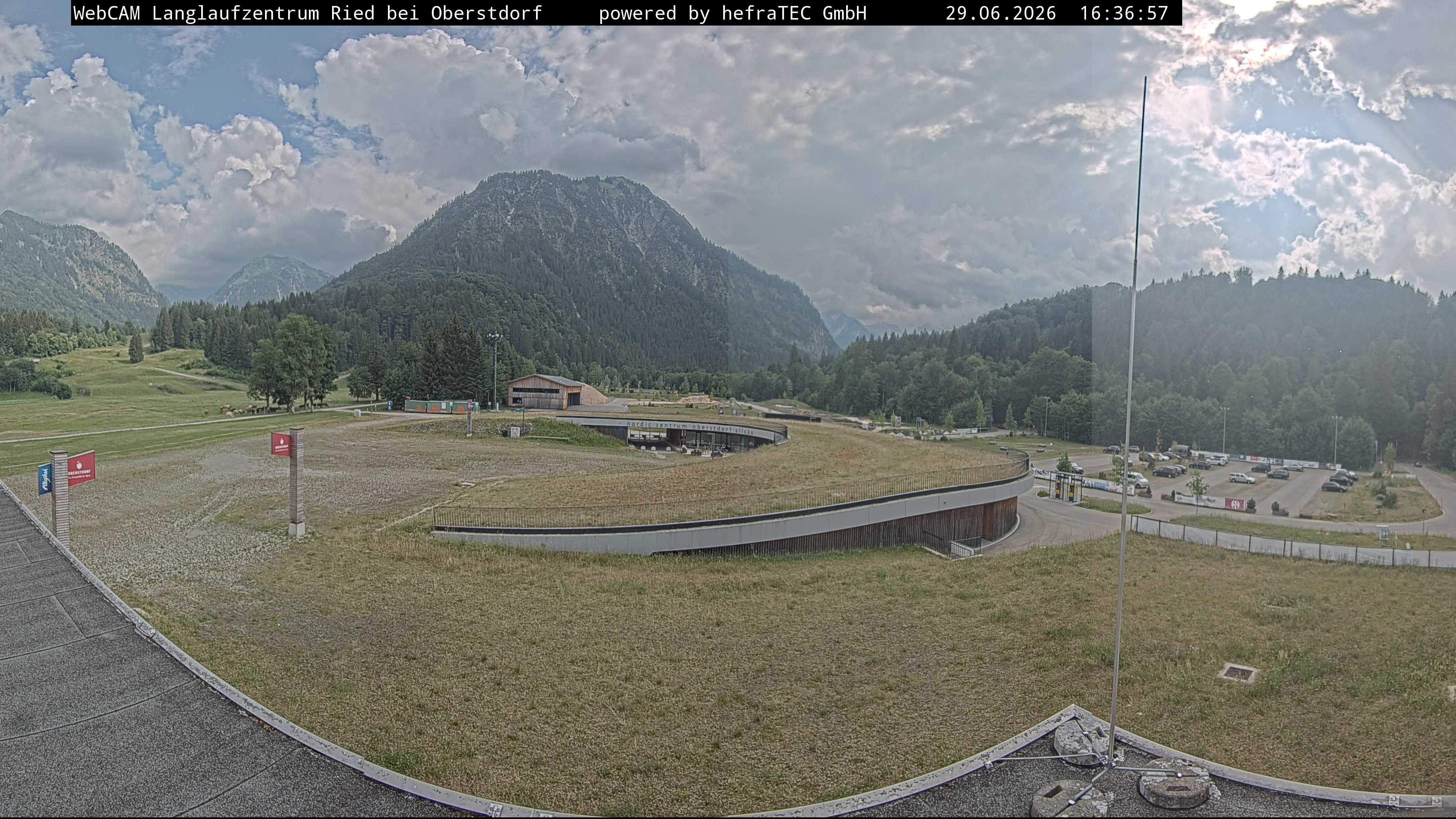 Archiv Foto Webcam Oberstdorf: Blick ins Langlaufstadion