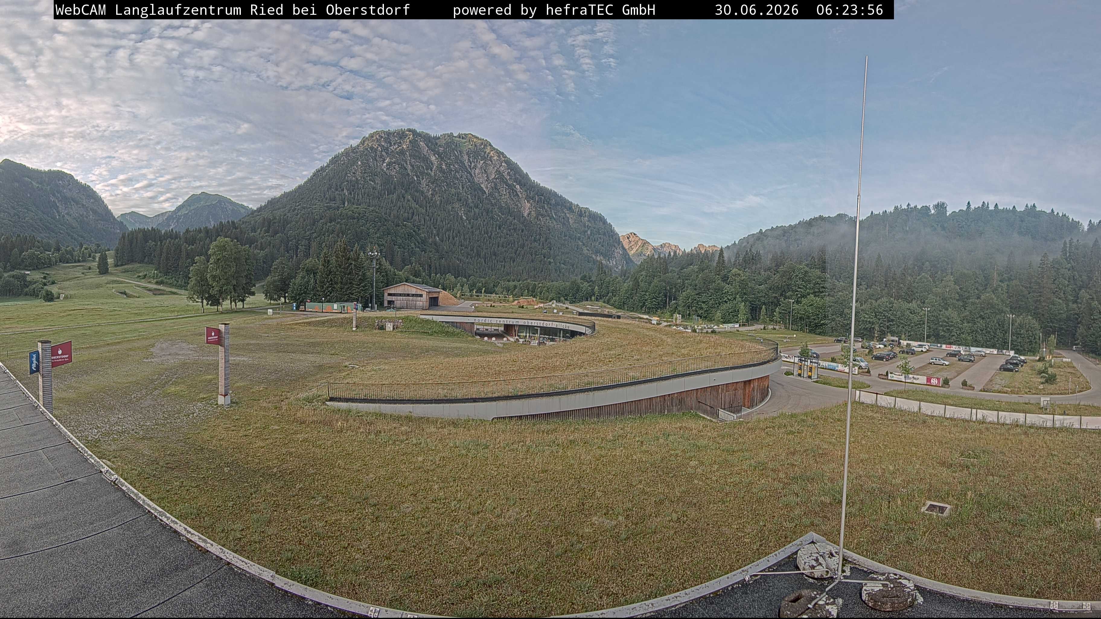 Archiv Foto Webcam Oberstdorf: Blick ins Langlaufstadion