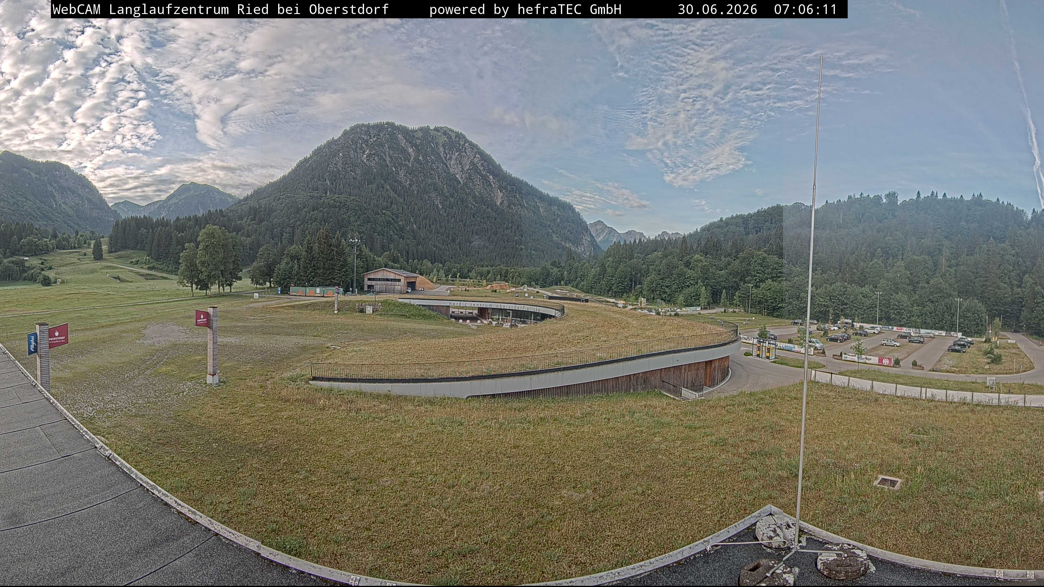 Archiv Foto Webcam Oberstdorf: Blick ins Langlaufstadion