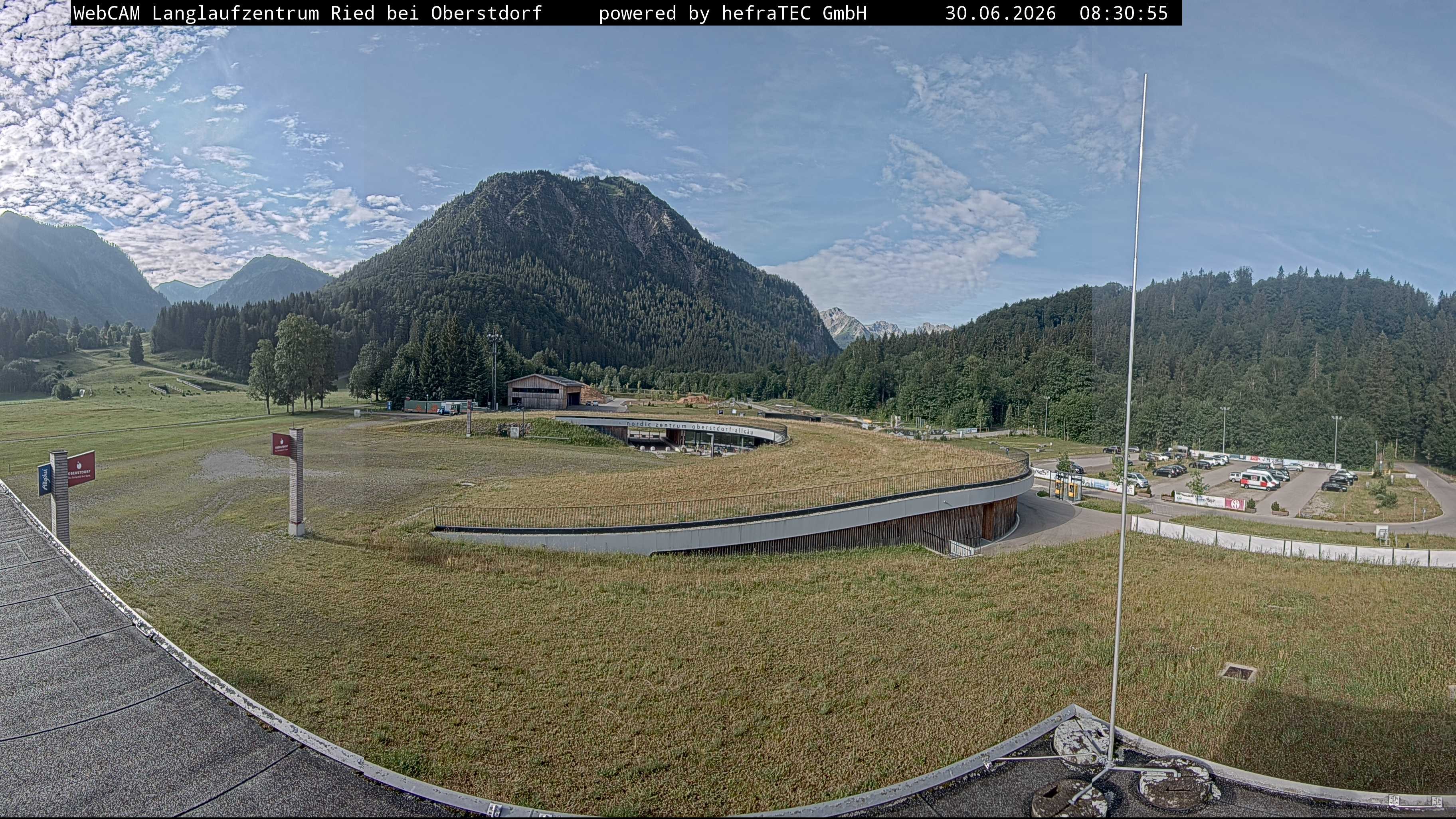 Archiv Foto Webcam Oberstdorf: Blick ins Langlaufstadion