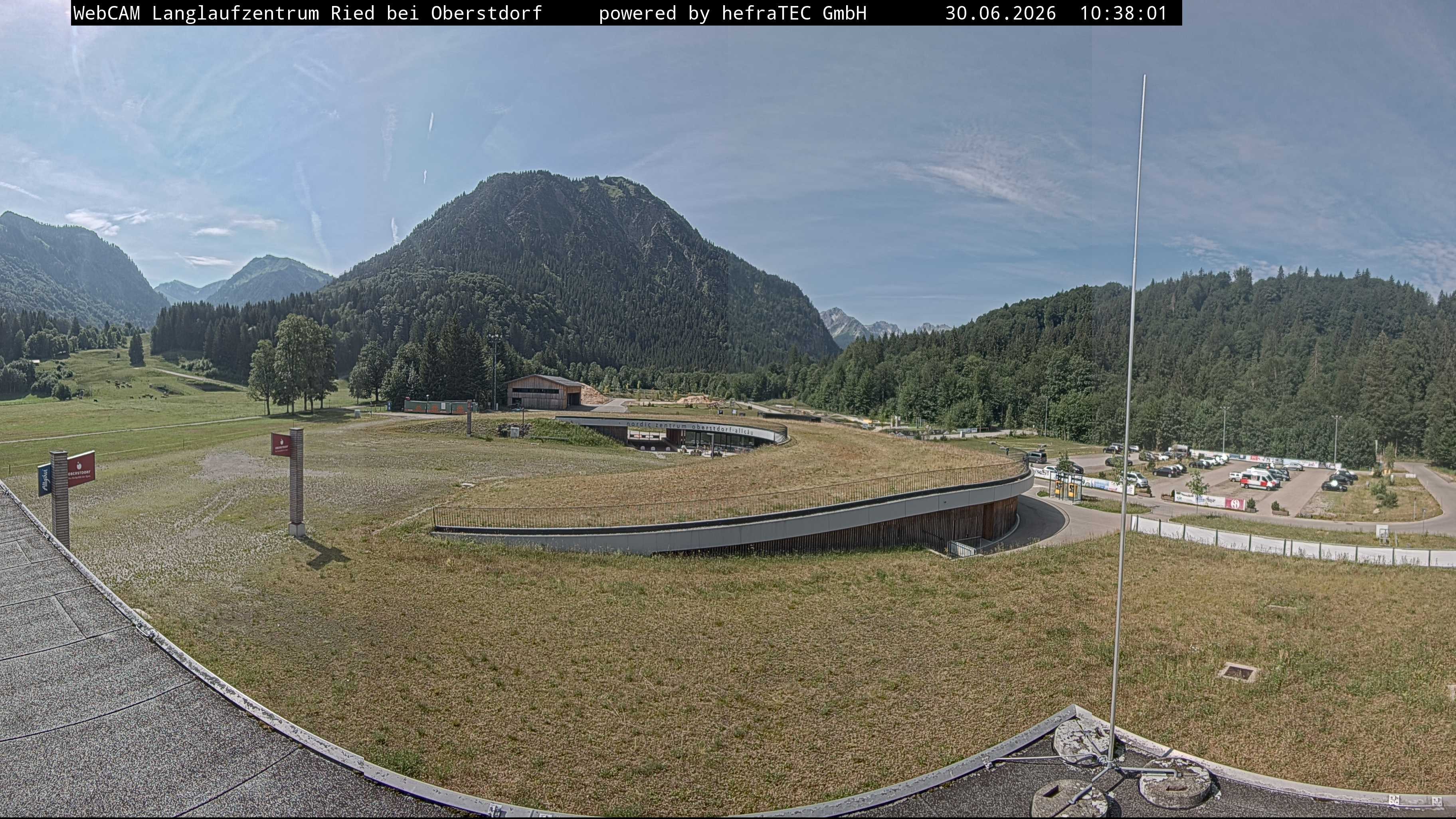 Archiv Foto Webcam Oberstdorf: Blick ins Langlaufstadion