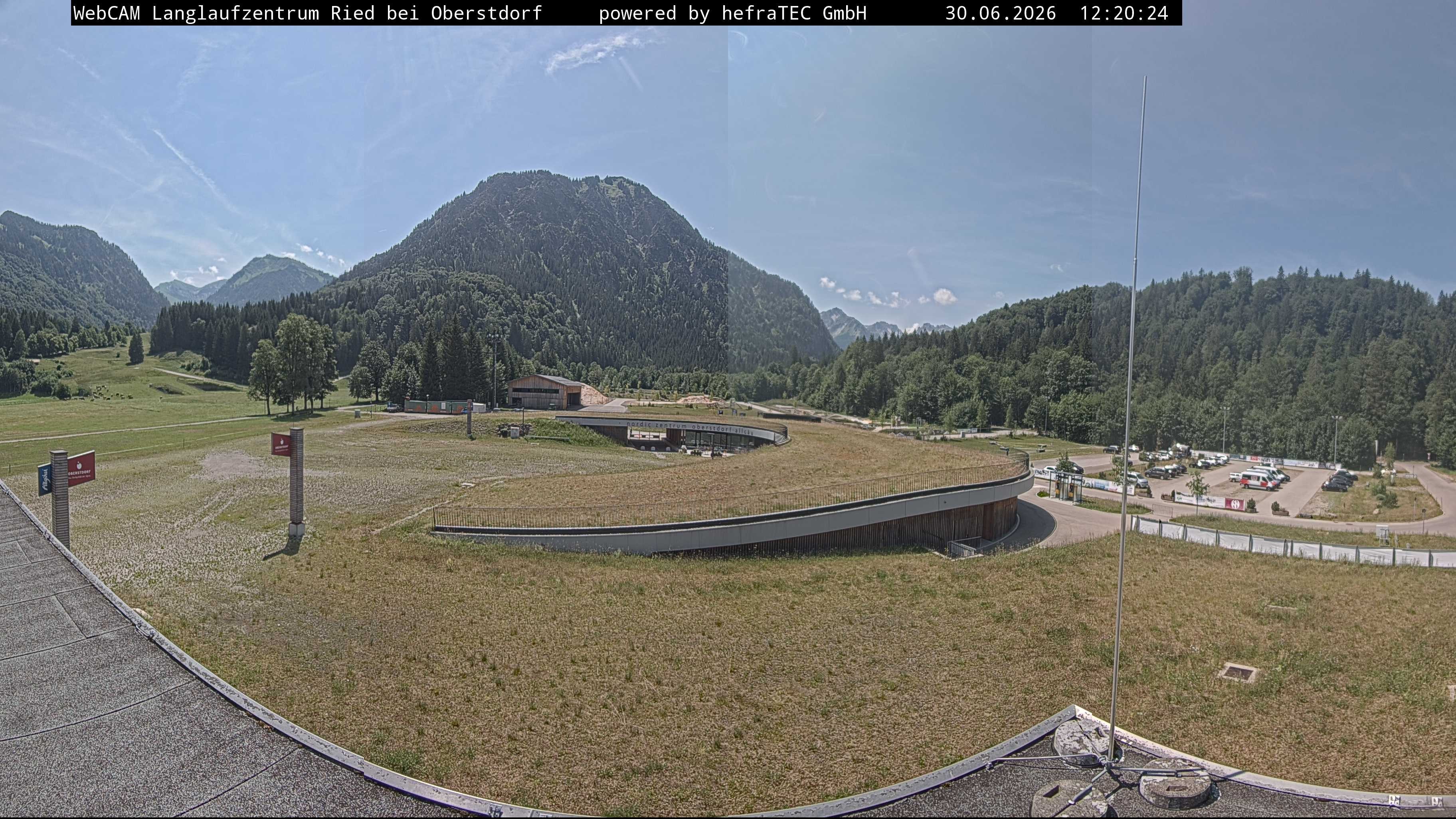 Archiv Foto Webcam Oberstdorf: Blick ins Langlaufstadion