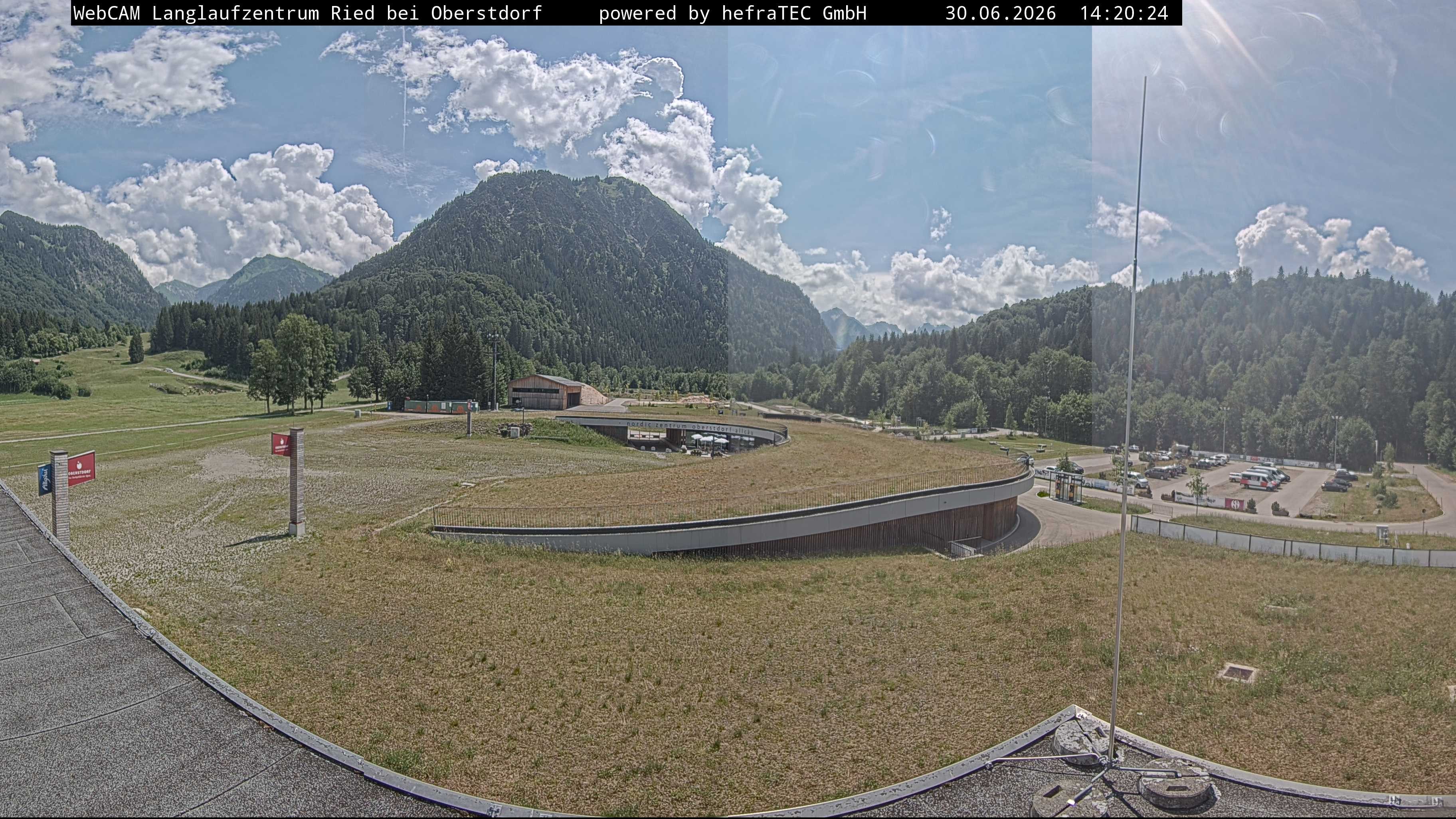 Archiv Foto Webcam Oberstdorf: Blick ins Langlaufstadion