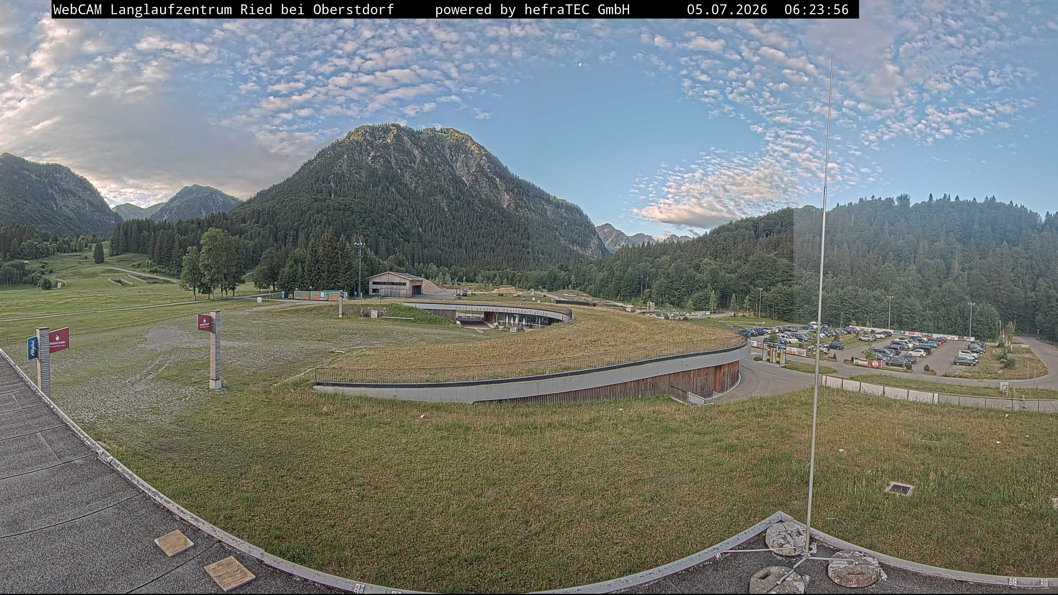 Archiv Foto Webcam Oberstdorf: Blick ins Langlaufstadion
