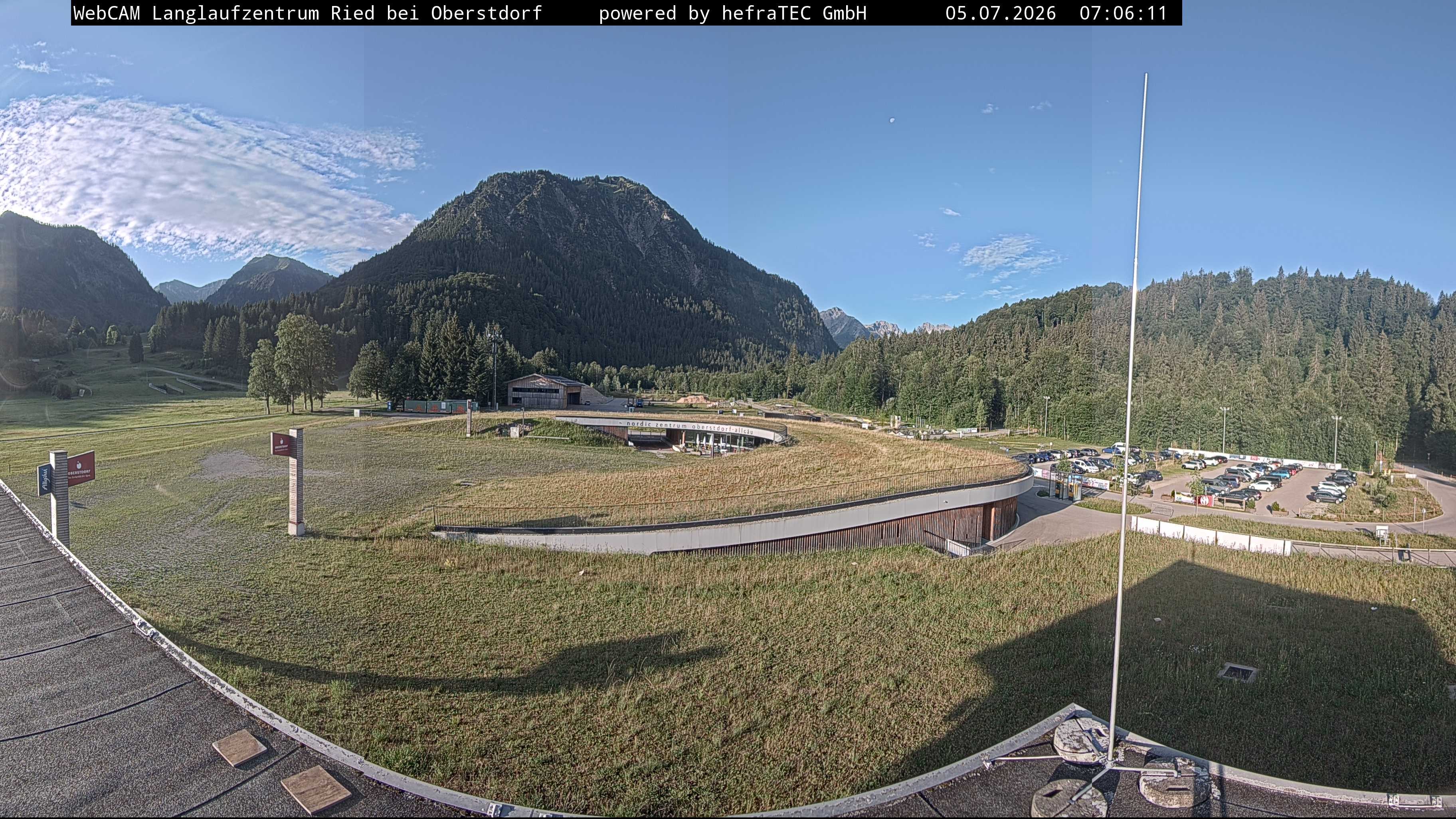 Archiv Foto Webcam Oberstdorf: Blick ins Langlaufstadion