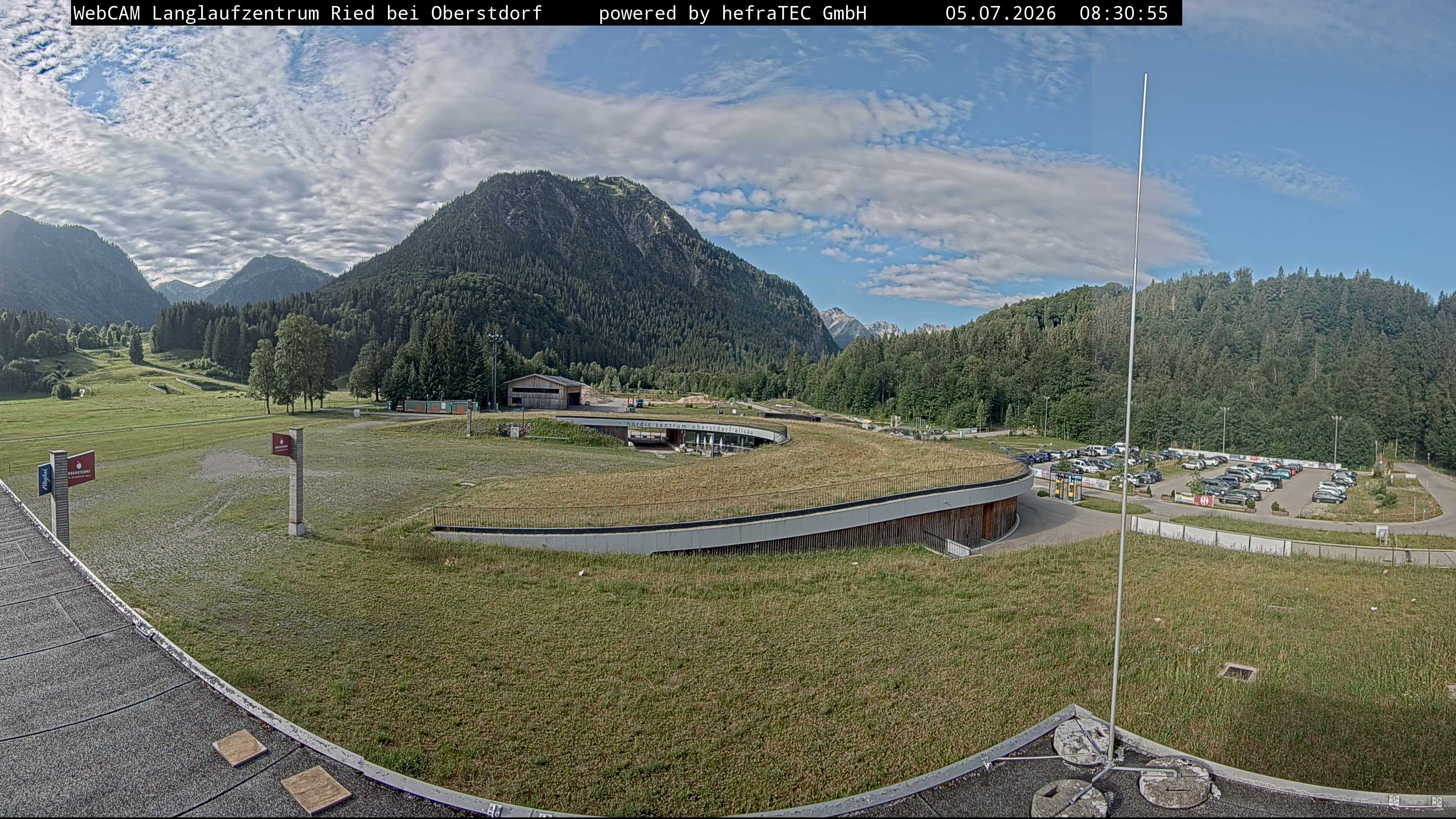Archiv Foto Webcam Oberstdorf: Blick ins Langlaufstadion