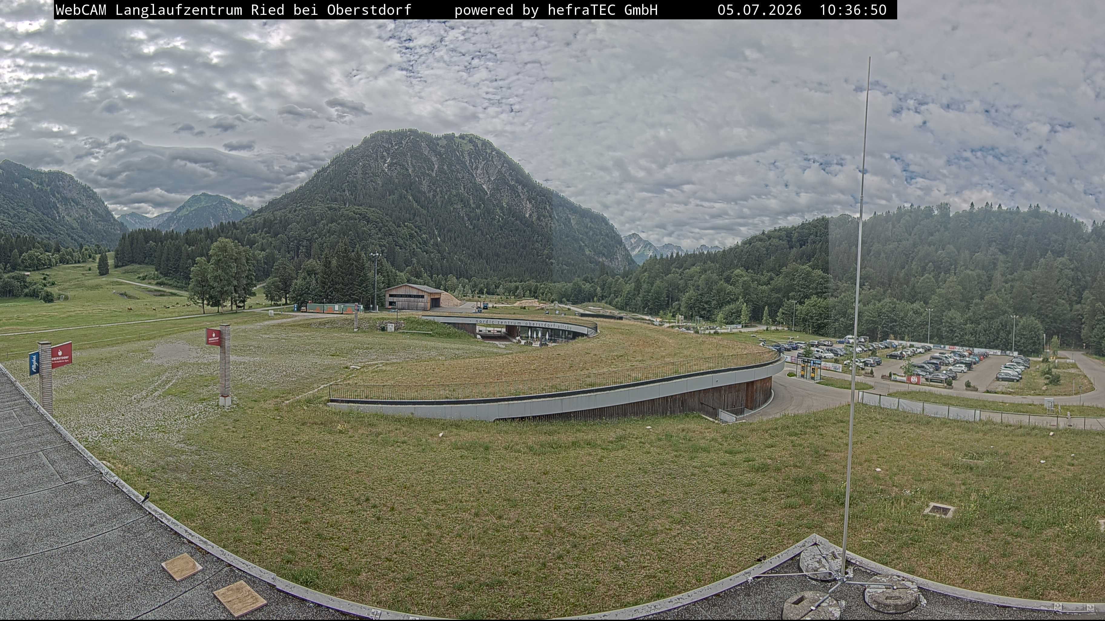 Archiv Foto Webcam Oberstdorf: Blick ins Langlaufstadion