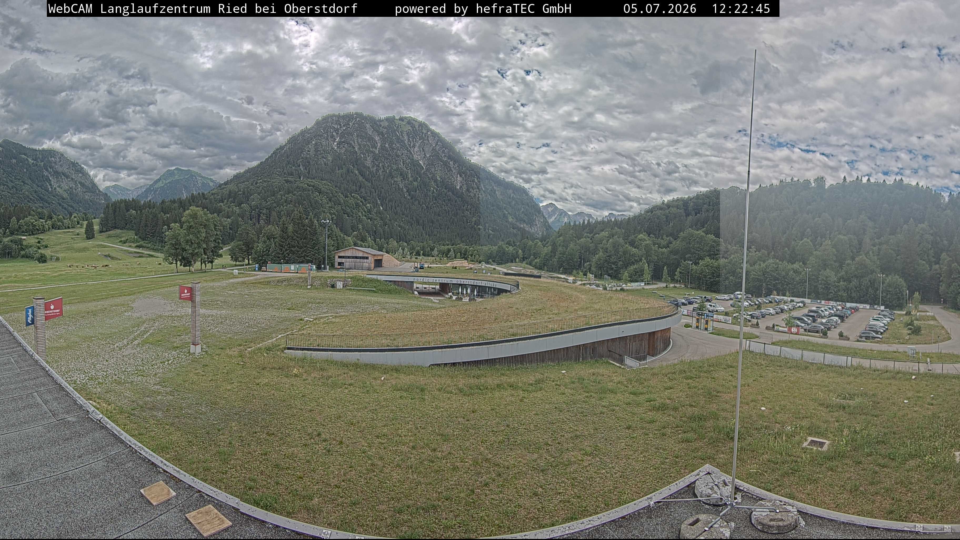 Archiv Foto Webcam Oberstdorf: Blick ins Langlaufstadion