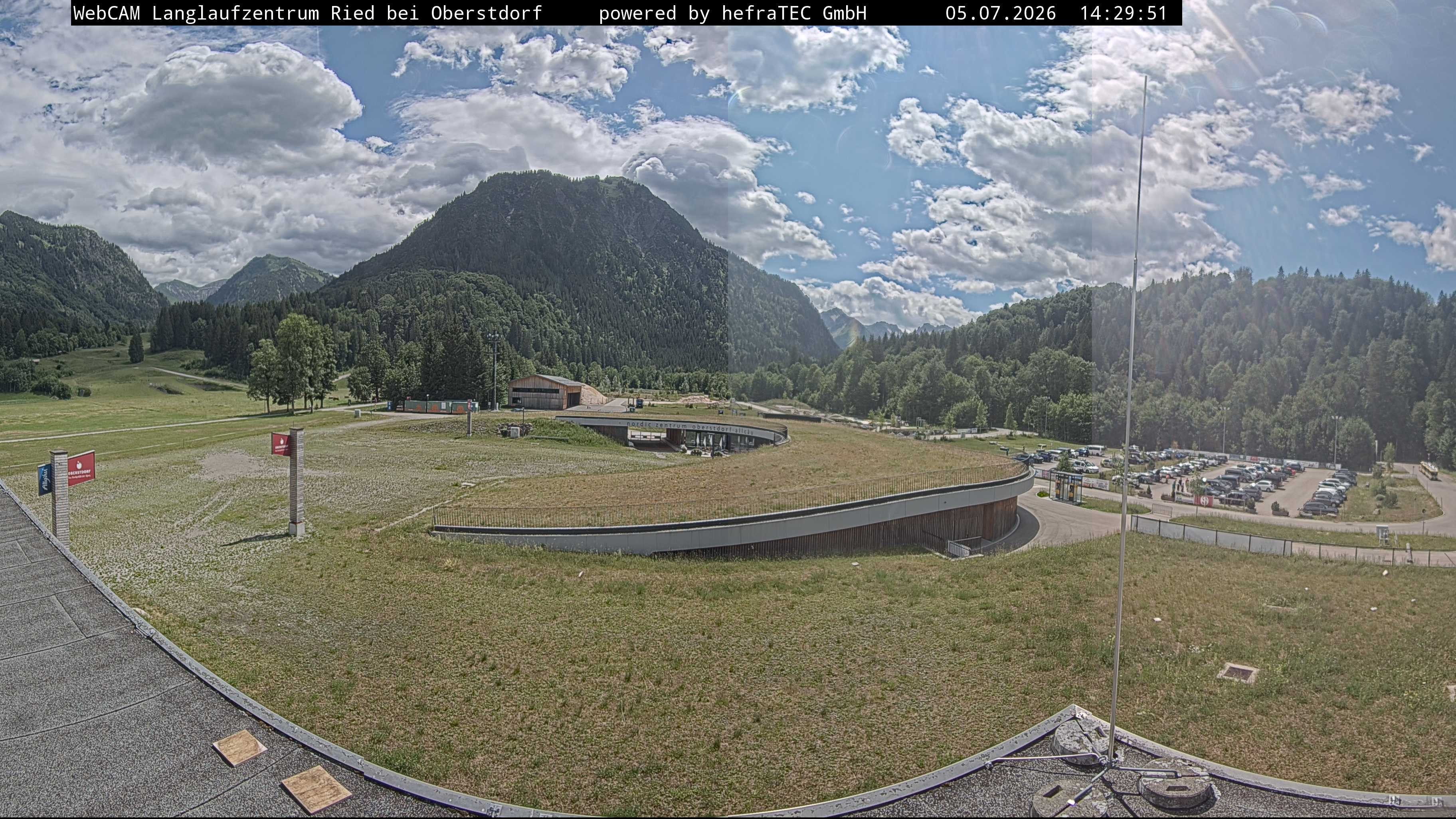 Archiv Foto Webcam Oberstdorf: Blick ins Langlaufstadion