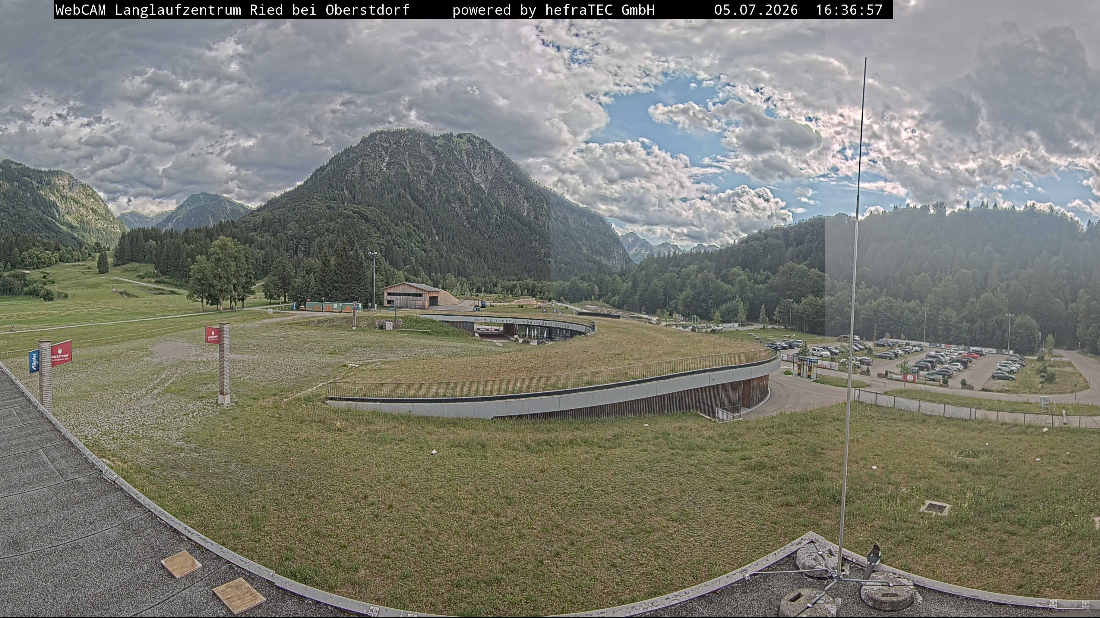 Archiv Foto Webcam Oberstdorf: Blick ins Langlaufstadion