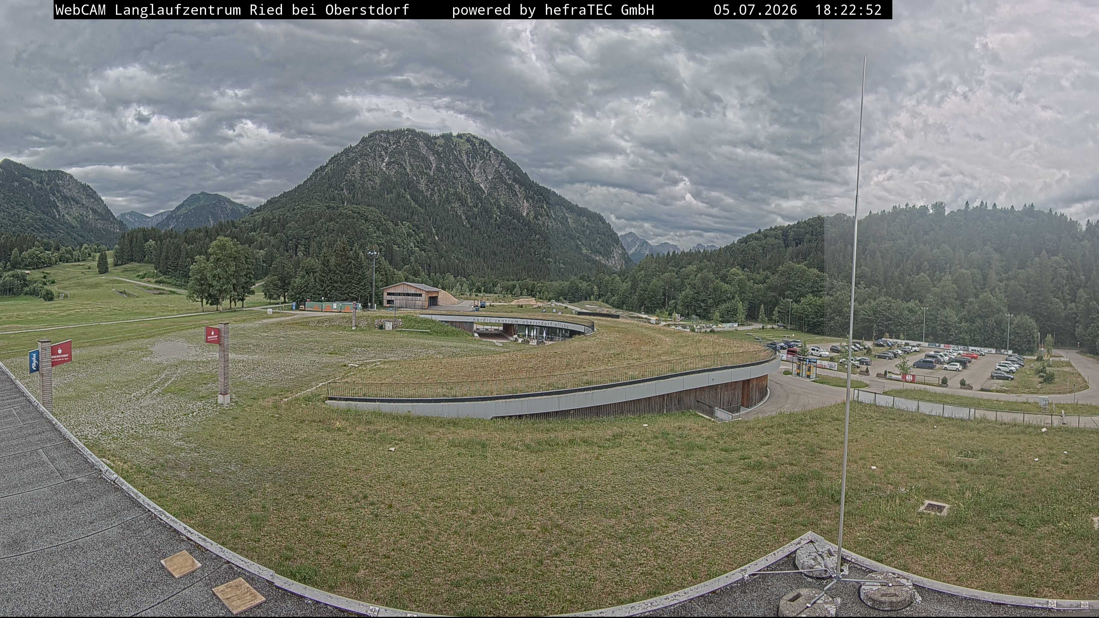 Archiv Foto Webcam Oberstdorf: Blick ins Langlaufstadion