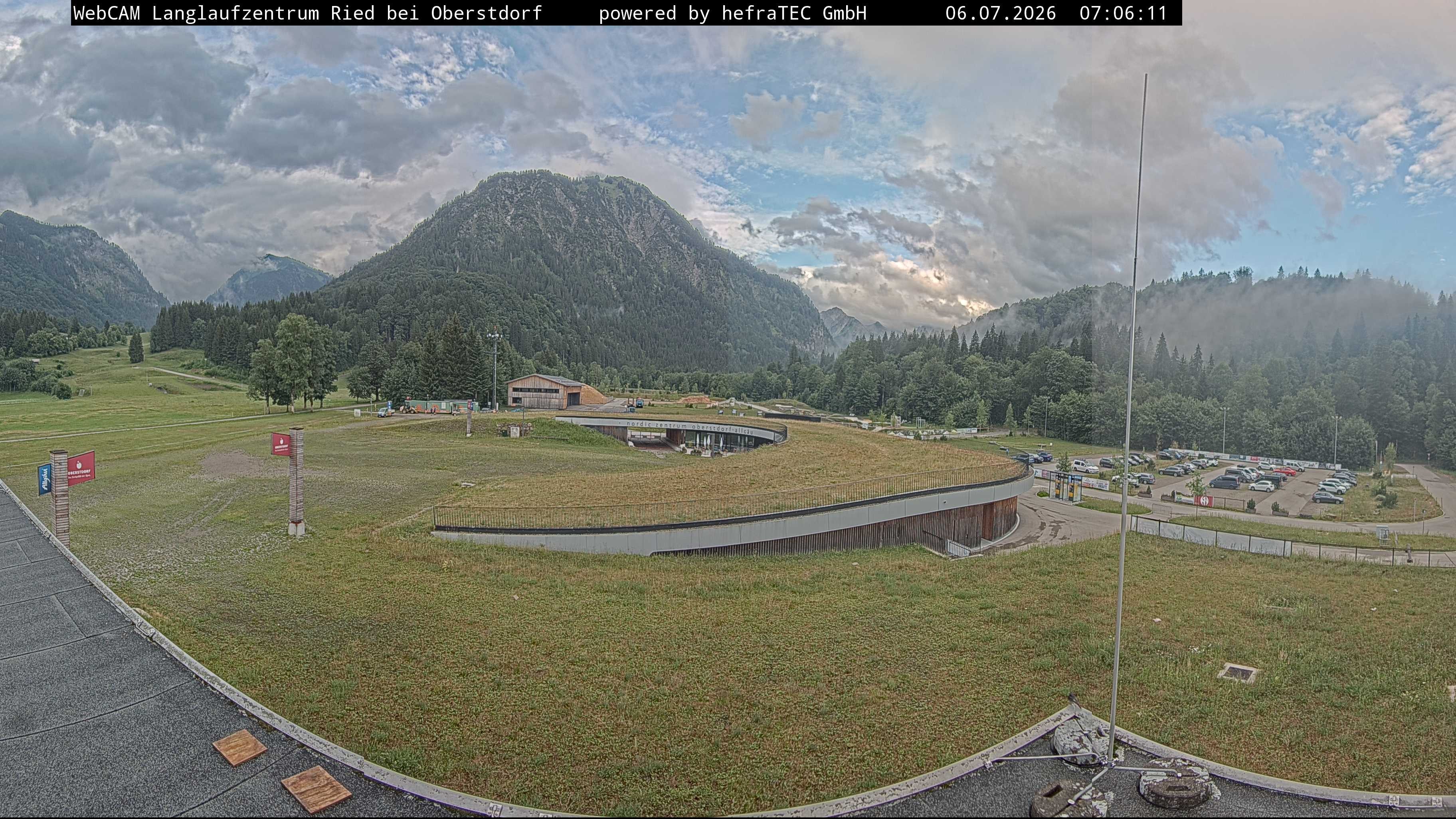 Archiv Foto Webcam Oberstdorf: Blick ins Langlaufstadion