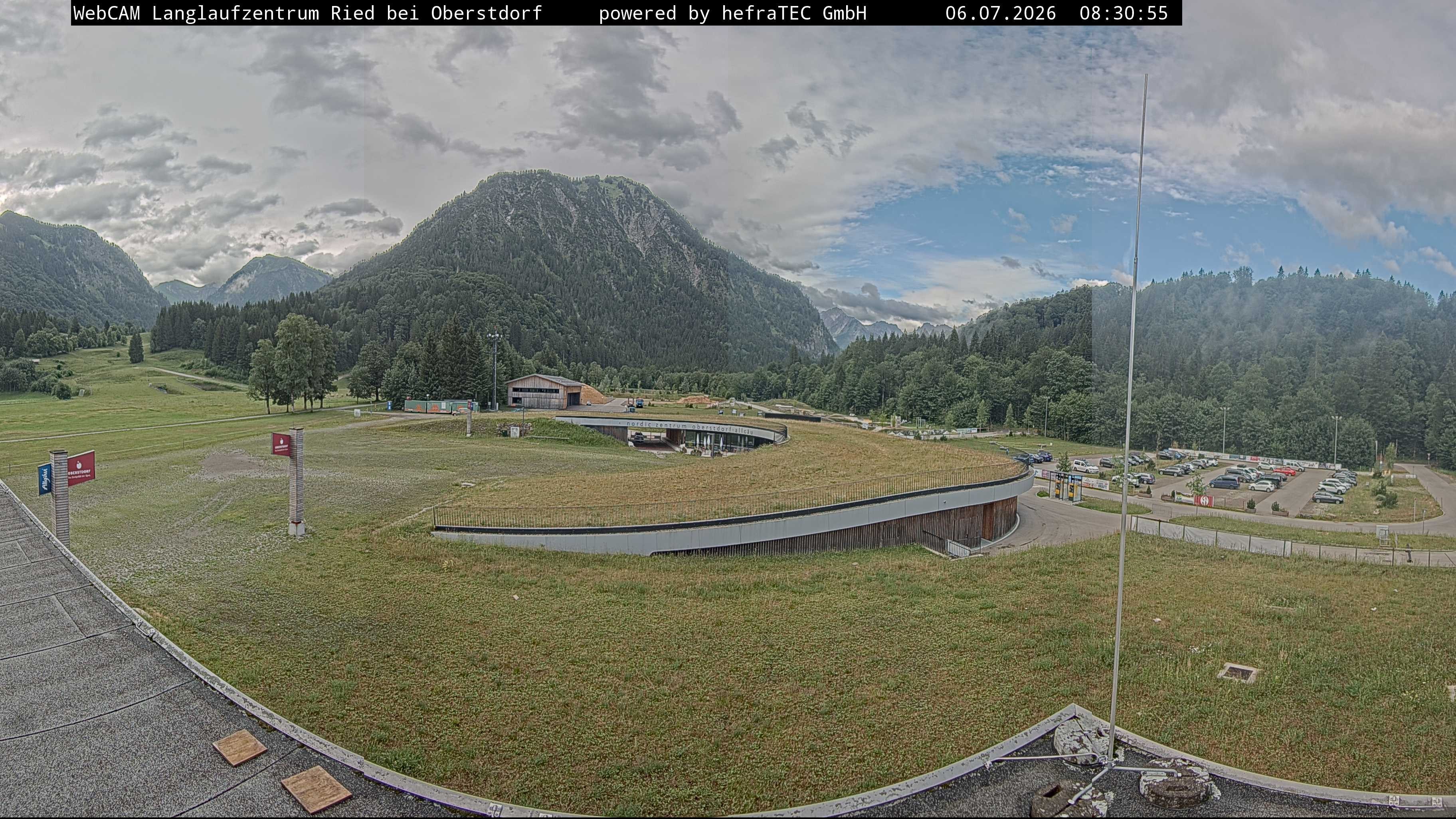 Archiv Foto Webcam Oberstdorf: Blick ins Langlaufstadion