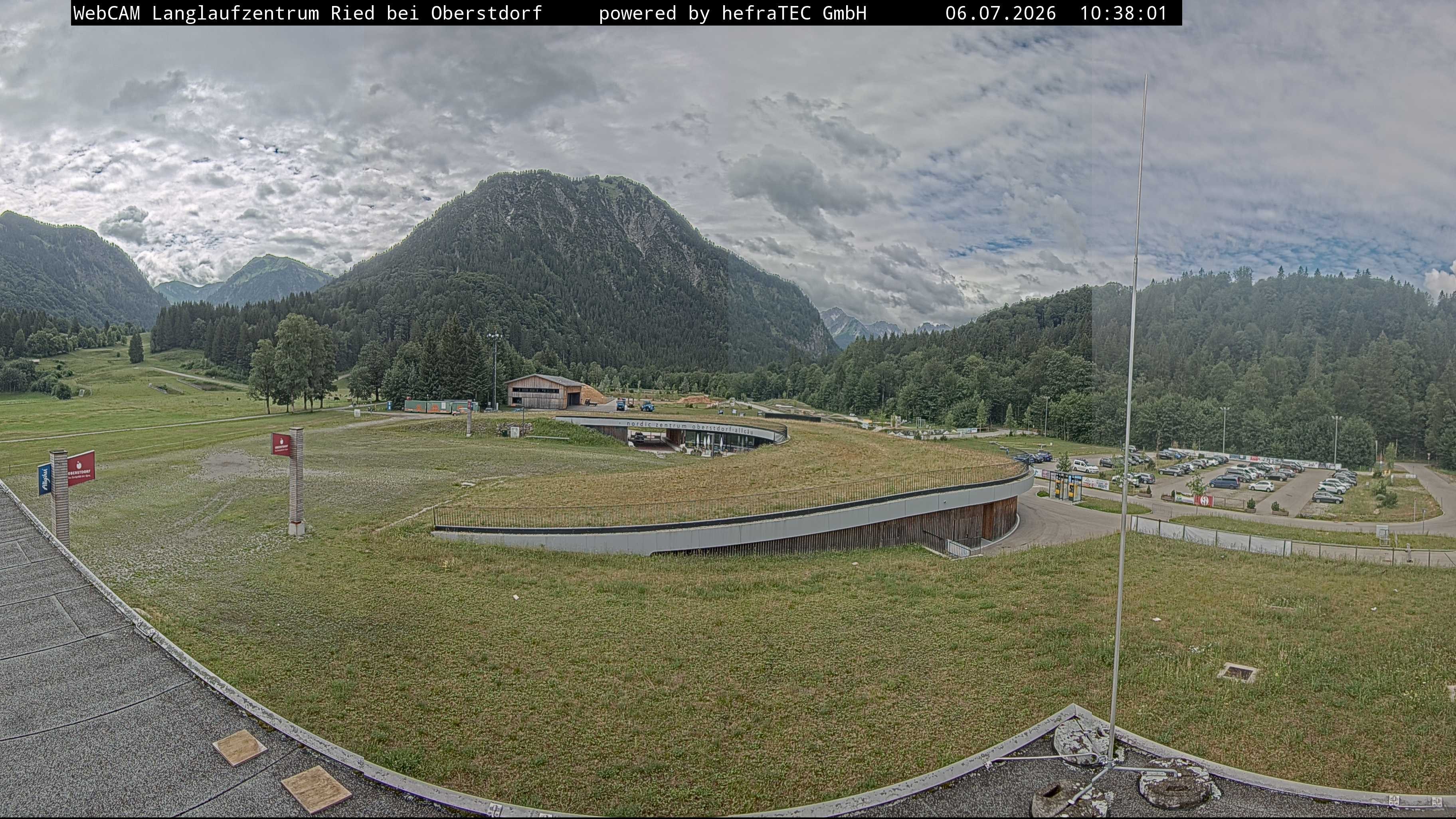 Archiv Foto Webcam Oberstdorf: Blick ins Langlaufstadion