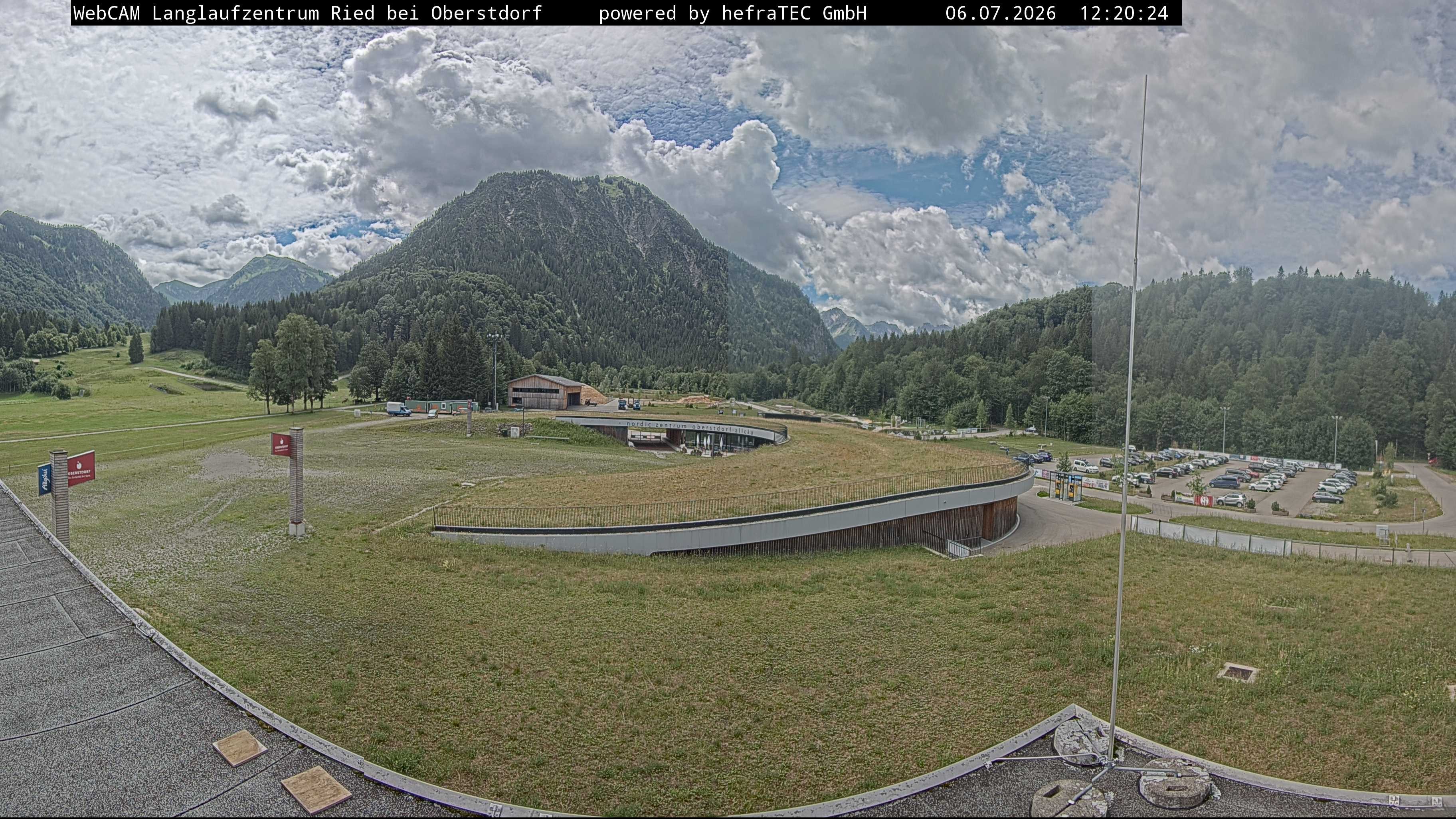 Archiv Foto Webcam Oberstdorf: Blick ins Langlaufstadion