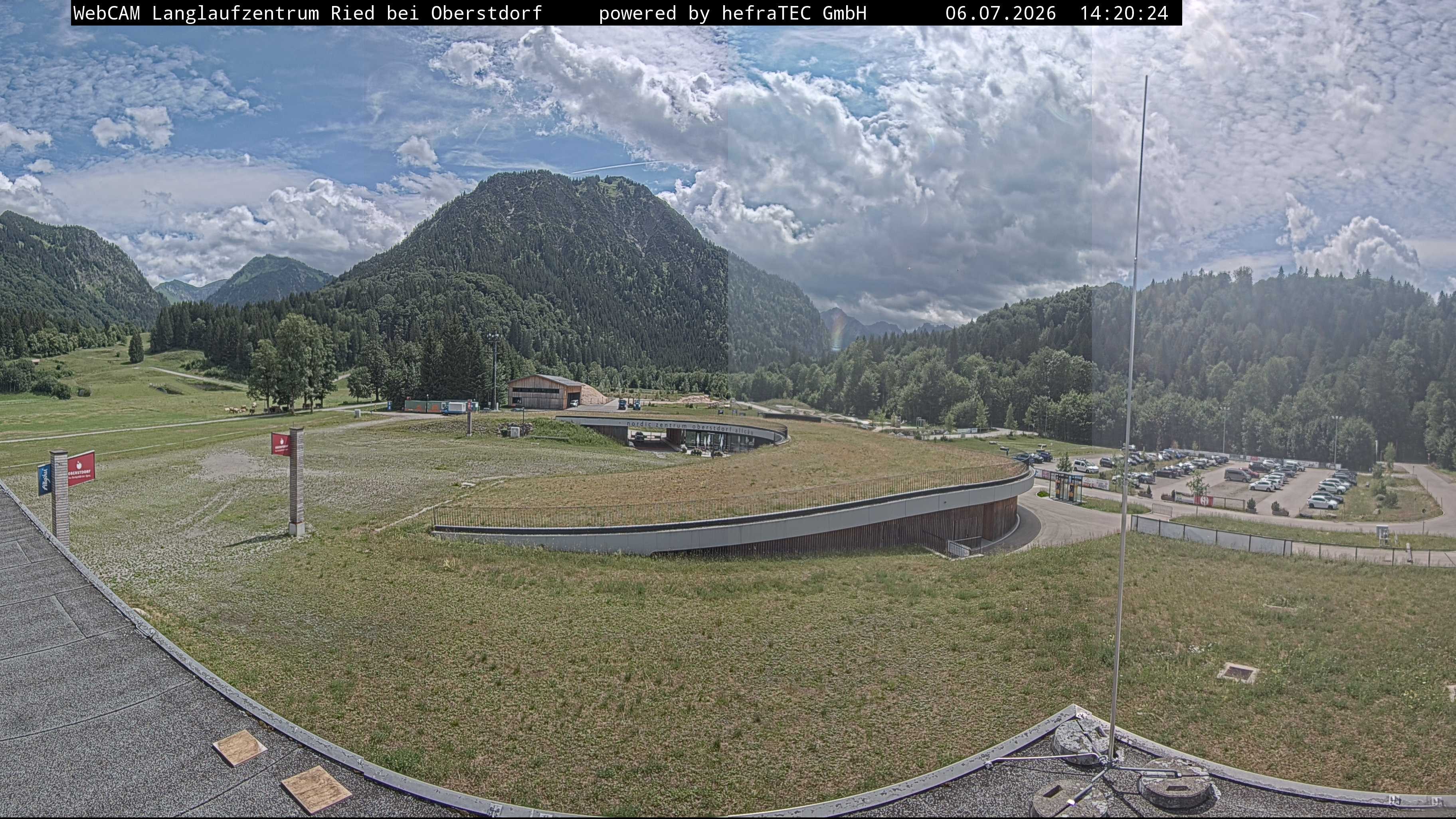 Archiv Foto Webcam Oberstdorf: Blick ins Langlaufstadion