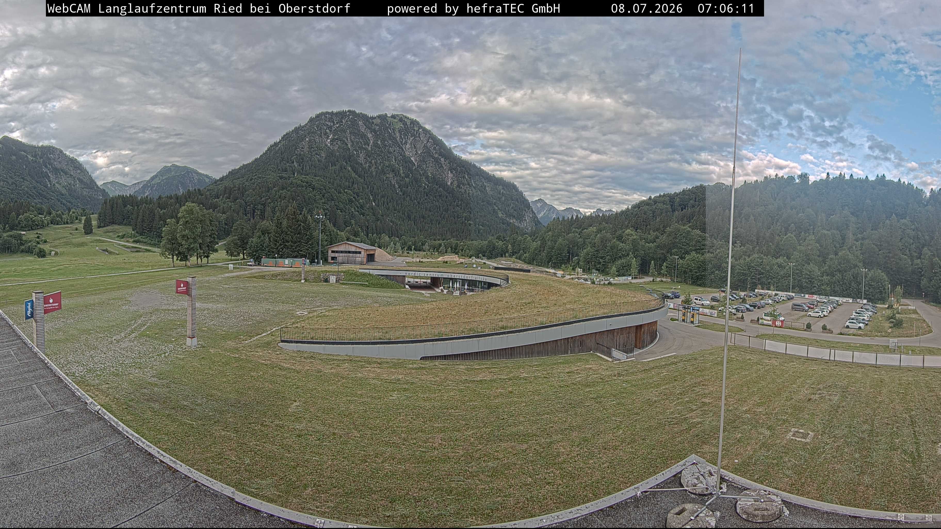 Archiv Foto Webcam Oberstdorf: Blick ins Langlaufstadion