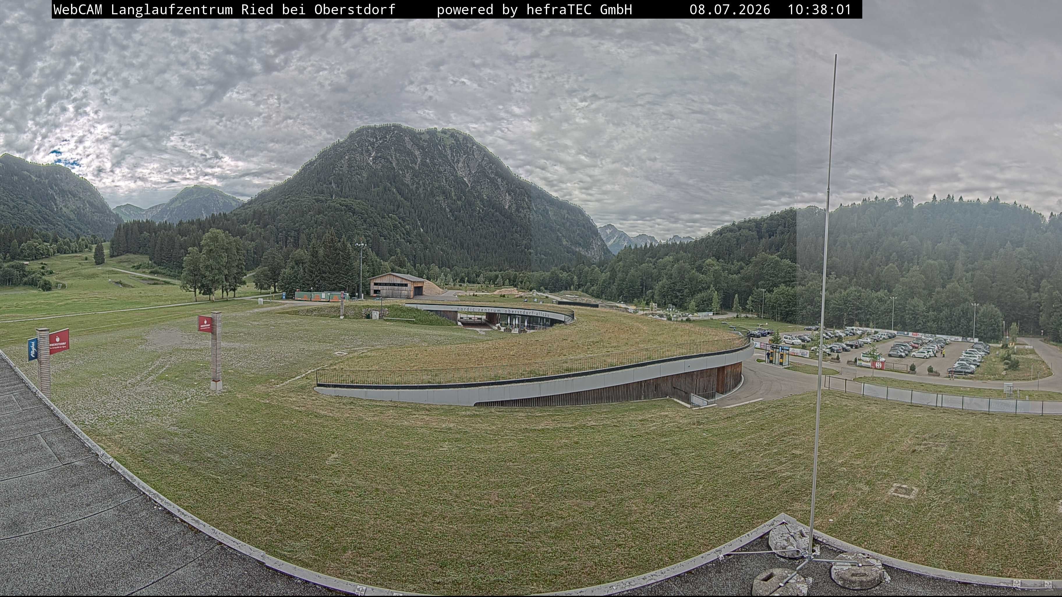 Archiv Foto Webcam Oberstdorf: Blick ins Langlaufstadion