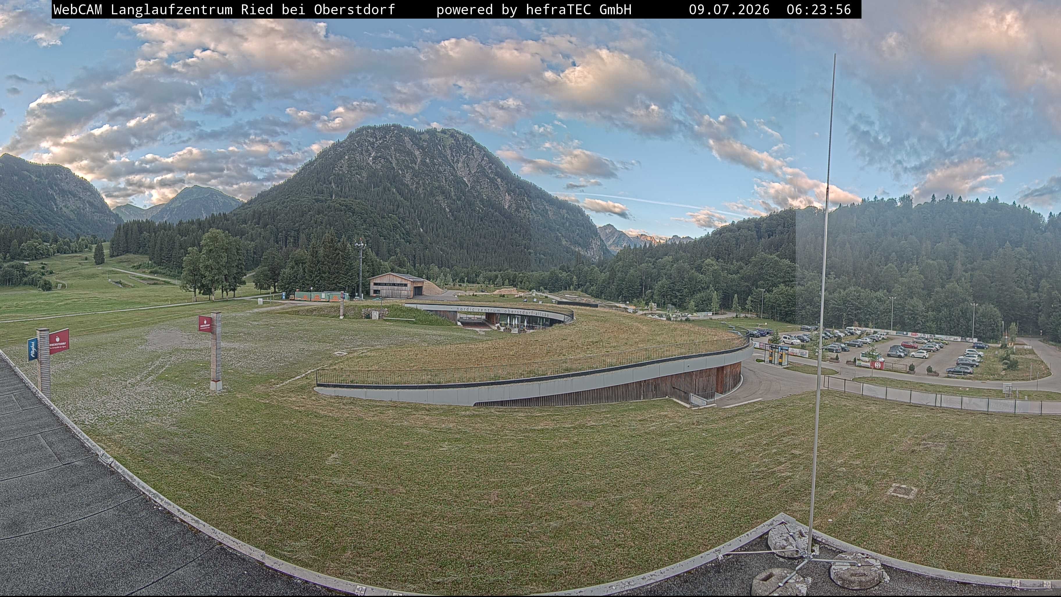 Archiv Foto Webcam Oberstdorf: Blick ins Langlaufstadion