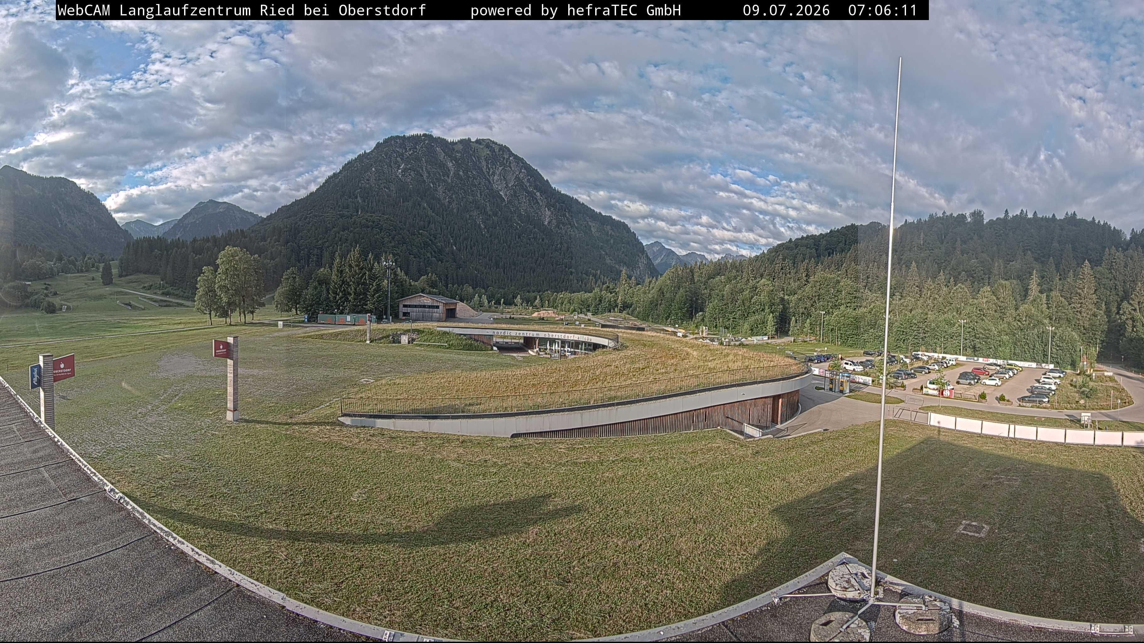 Archiv Foto Webcam Oberstdorf: Blick ins Langlaufstadion