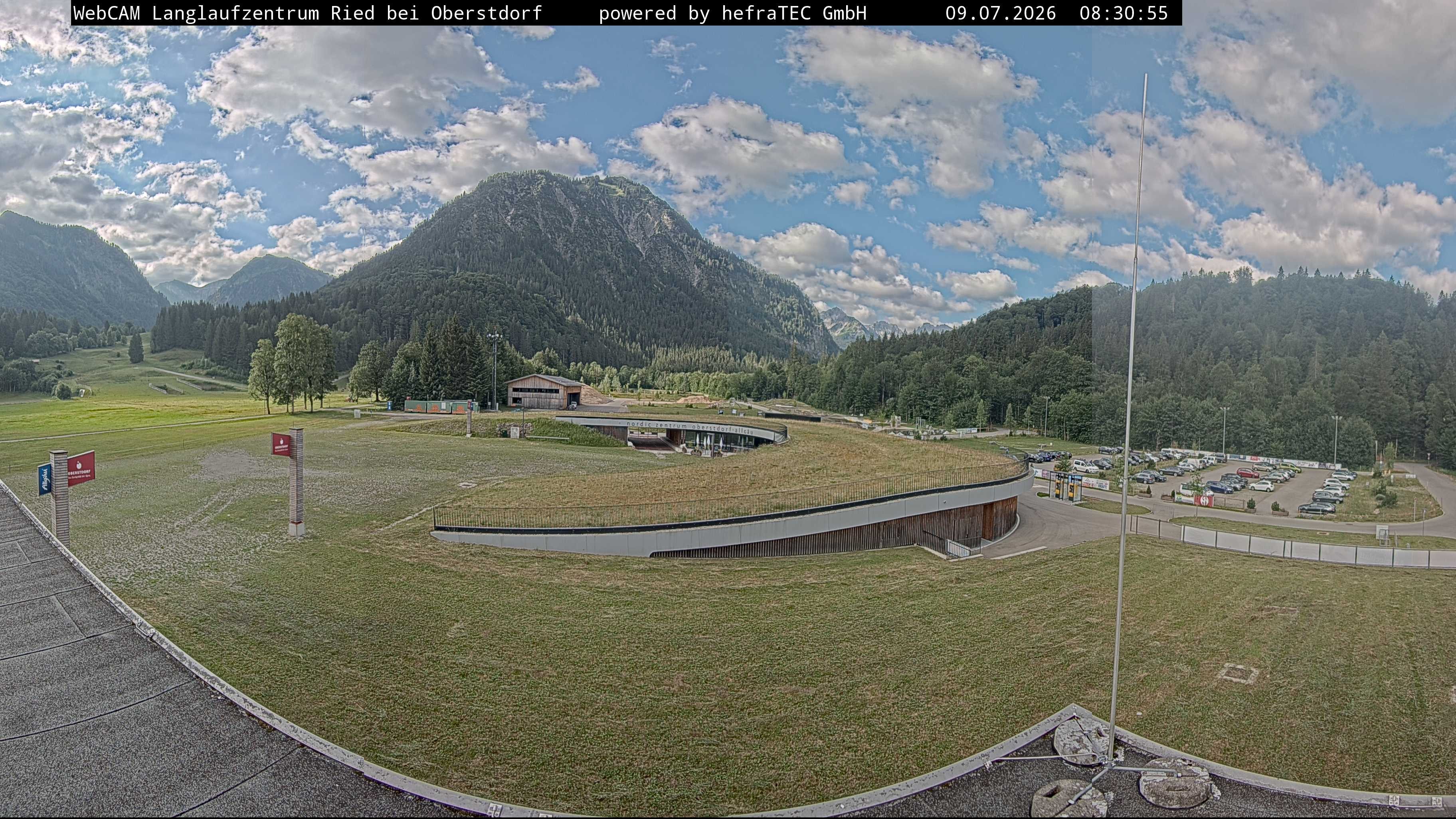 Archiv Foto Webcam Oberstdorf: Blick ins Langlaufstadion
