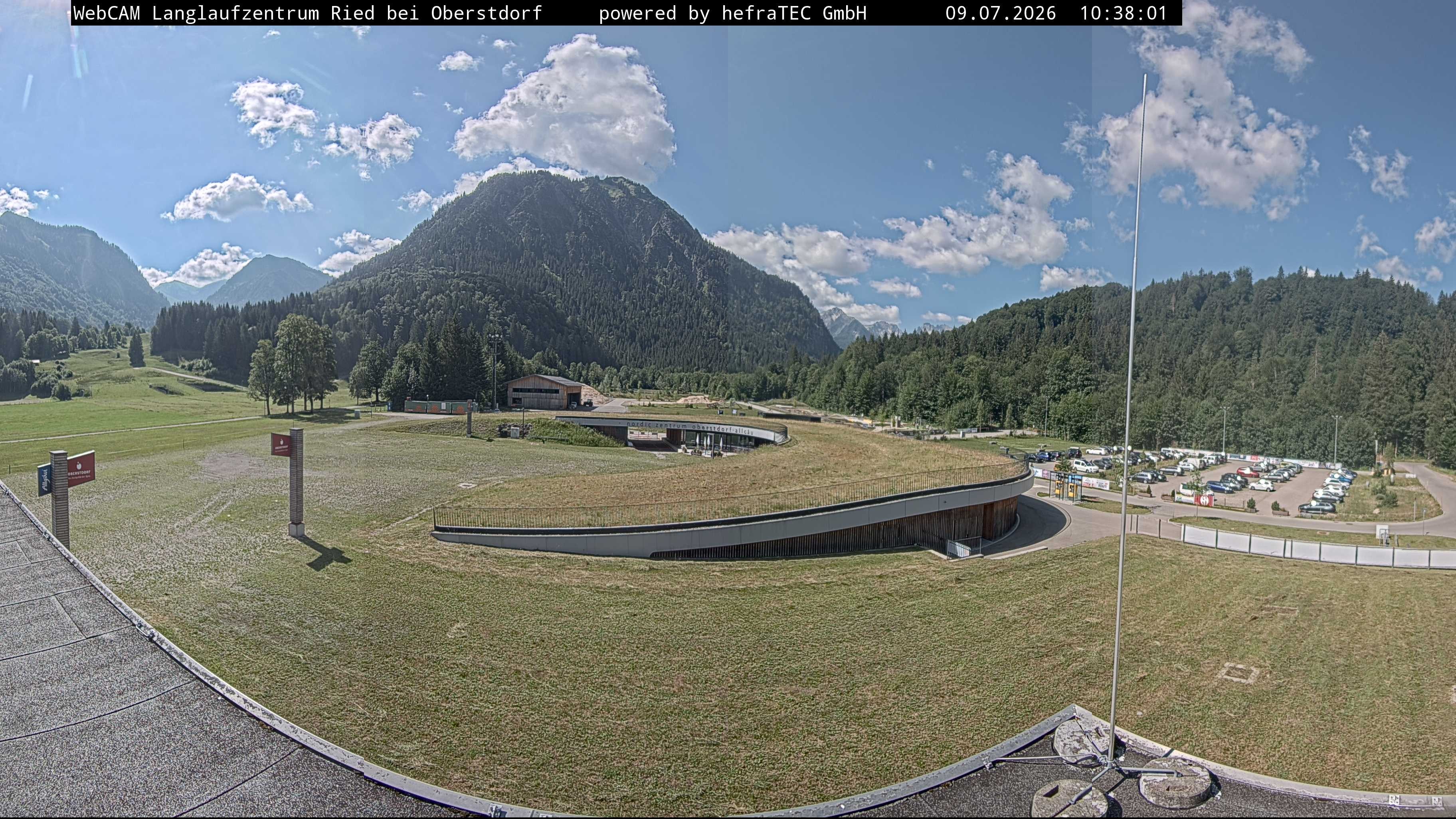 Archiv Foto Webcam Oberstdorf: Blick ins Langlaufstadion