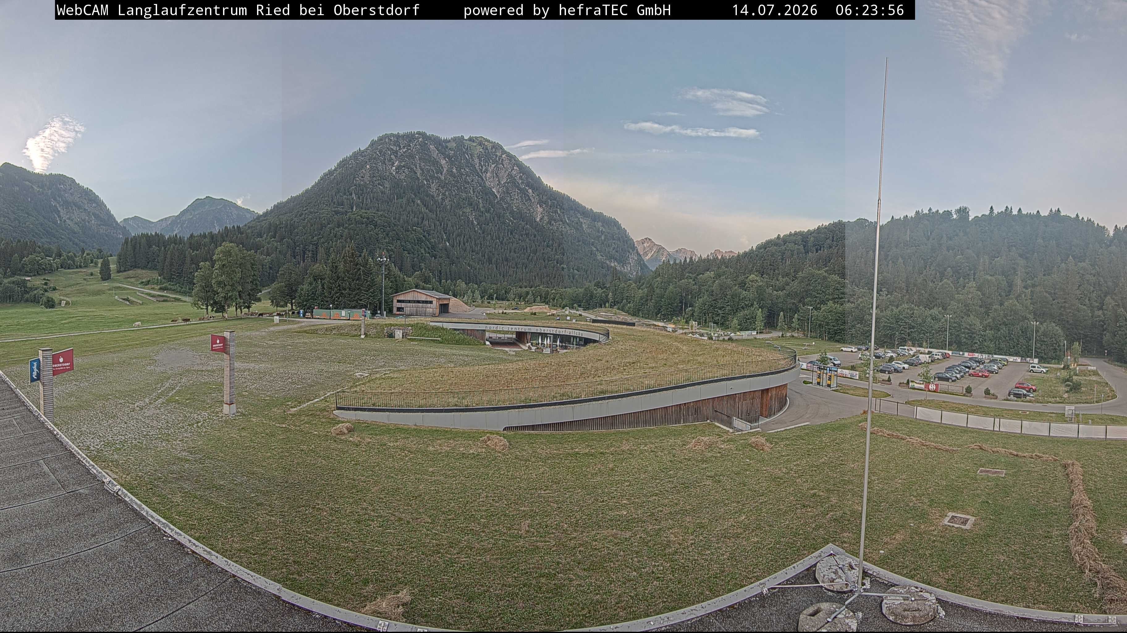 Archiv Foto Webcam Oberstdorf: Blick ins Langlaufstadion
