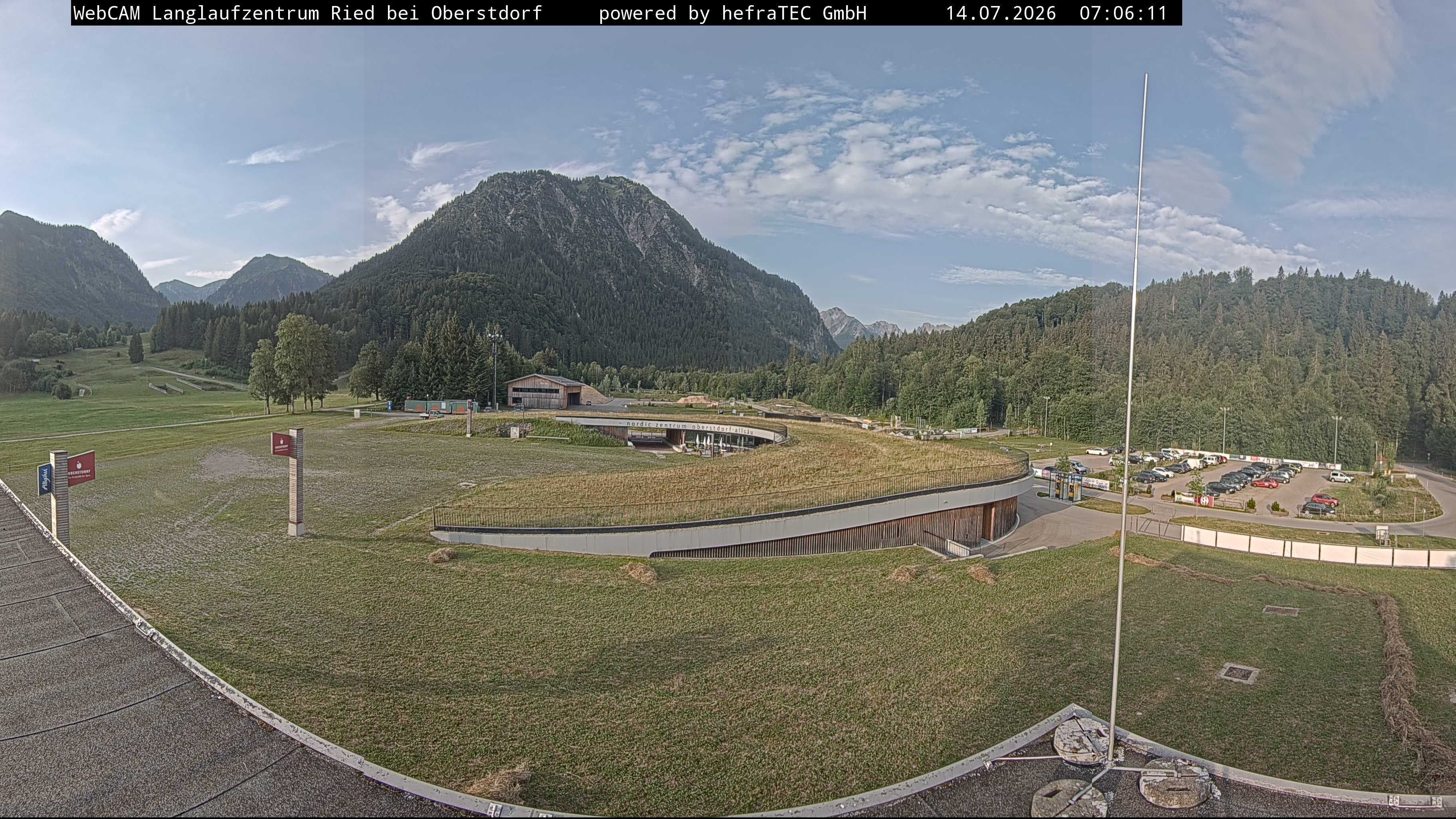 Archiv Foto Webcam Oberstdorf: Blick ins Langlaufstadion