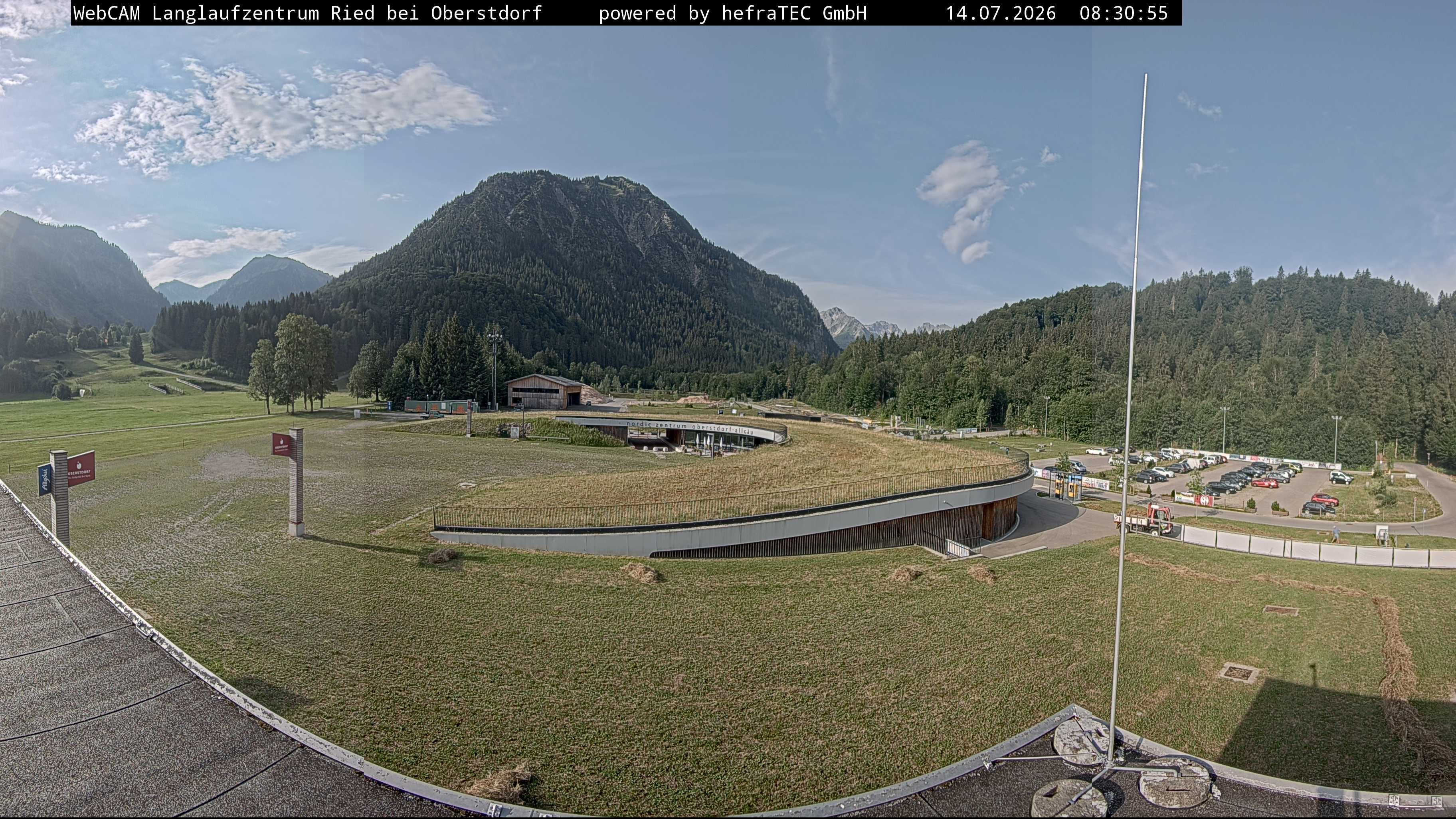 Archiv Foto Webcam Oberstdorf: Blick ins Langlaufstadion