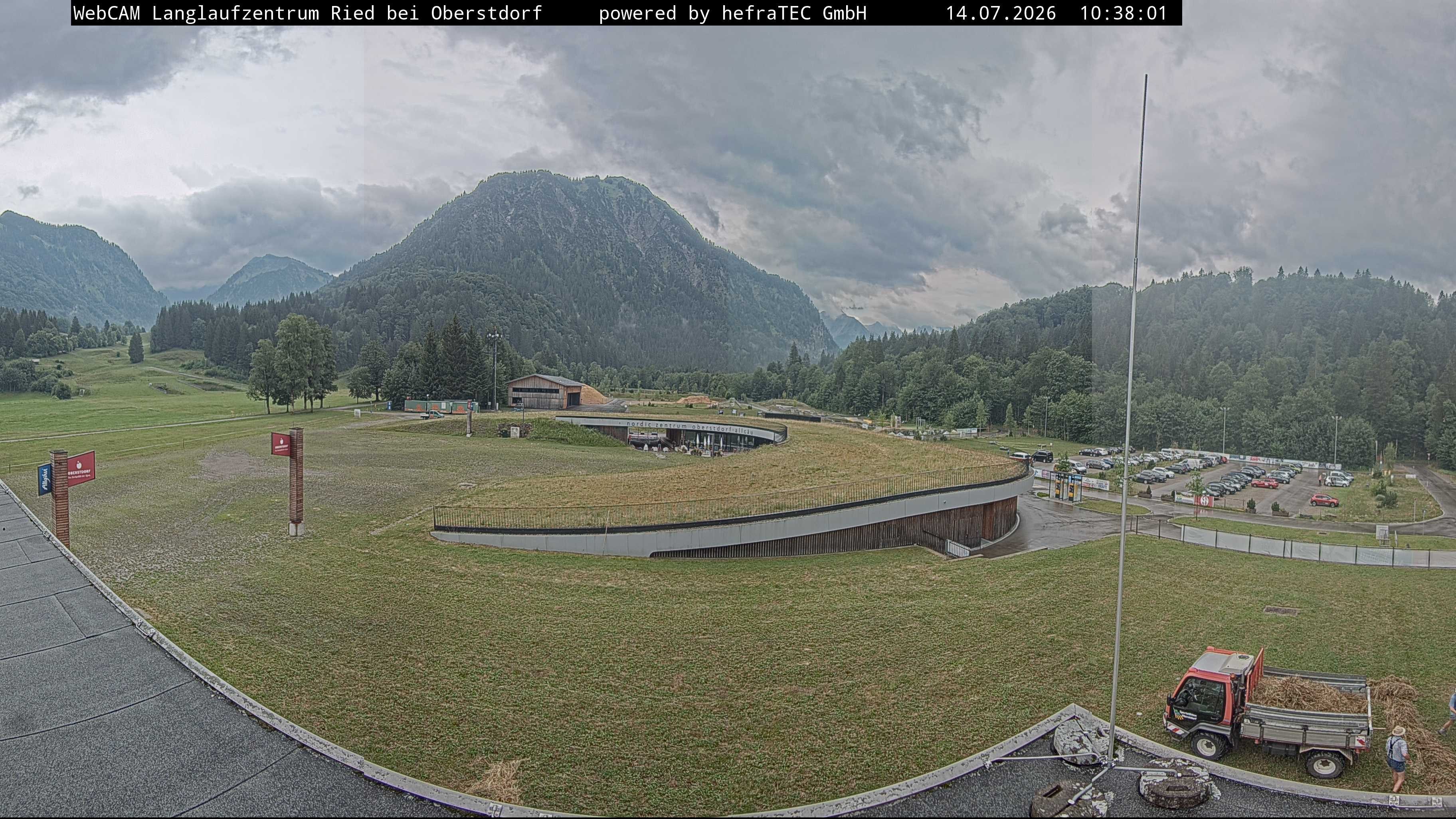 Archiv Foto Webcam Oberstdorf: Blick ins Langlaufstadion