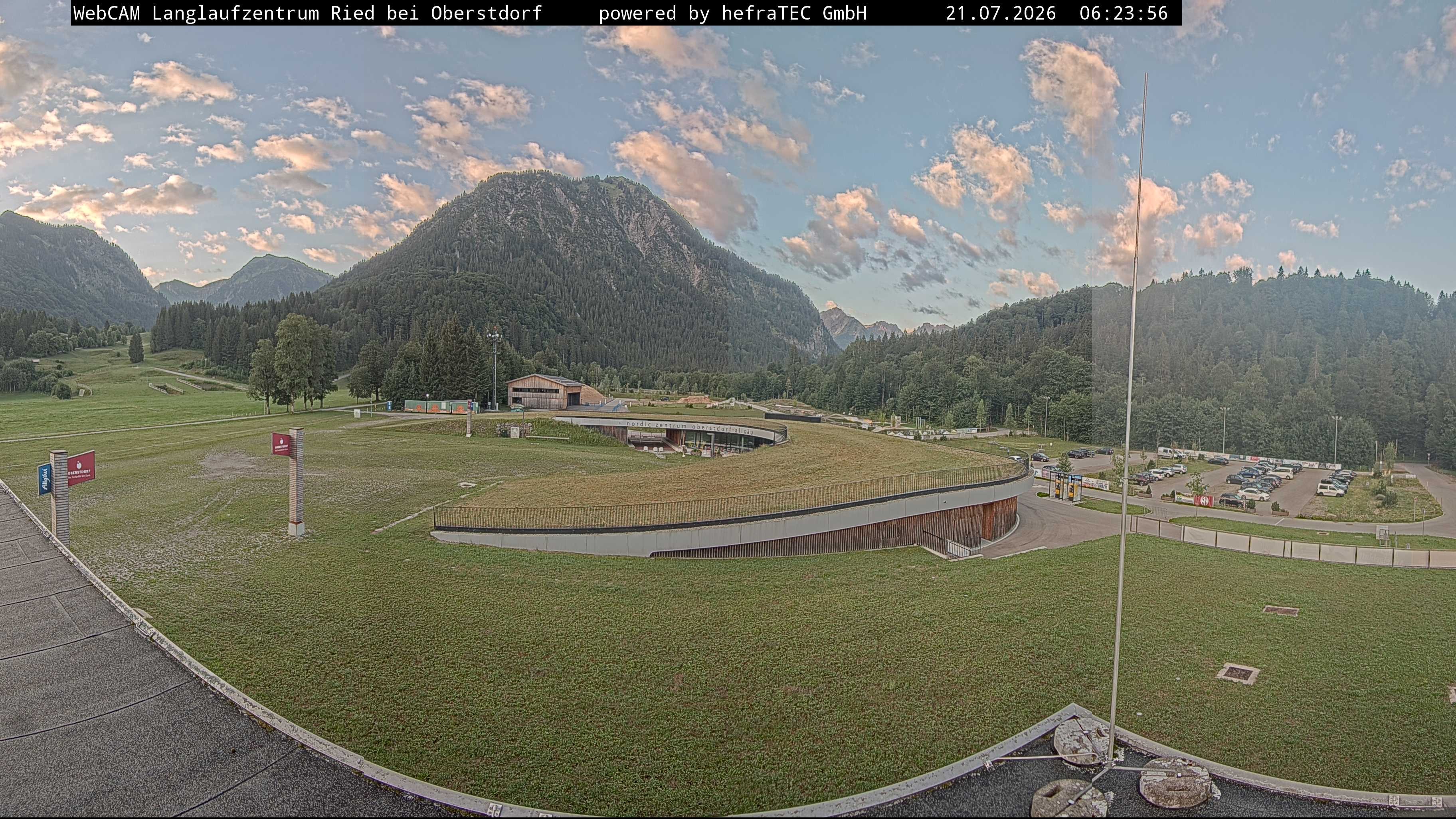 Archiv Foto Webcam Oberstdorf: Blick ins Langlaufstadion