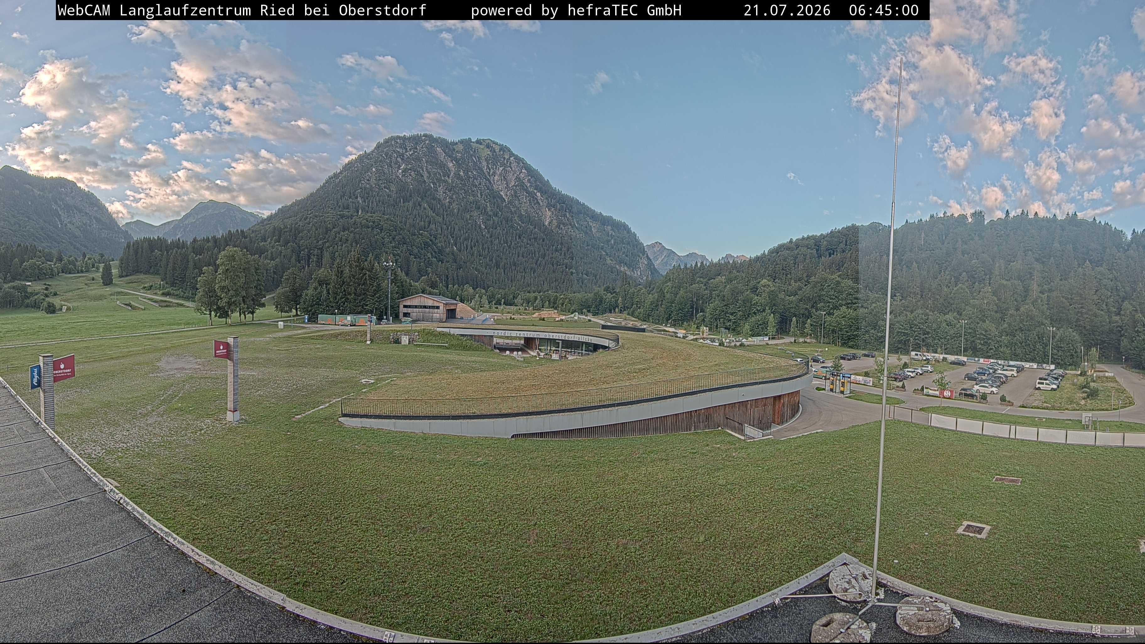 Archiv Foto Webcam Oberstdorf: Blick ins Langlaufstadion