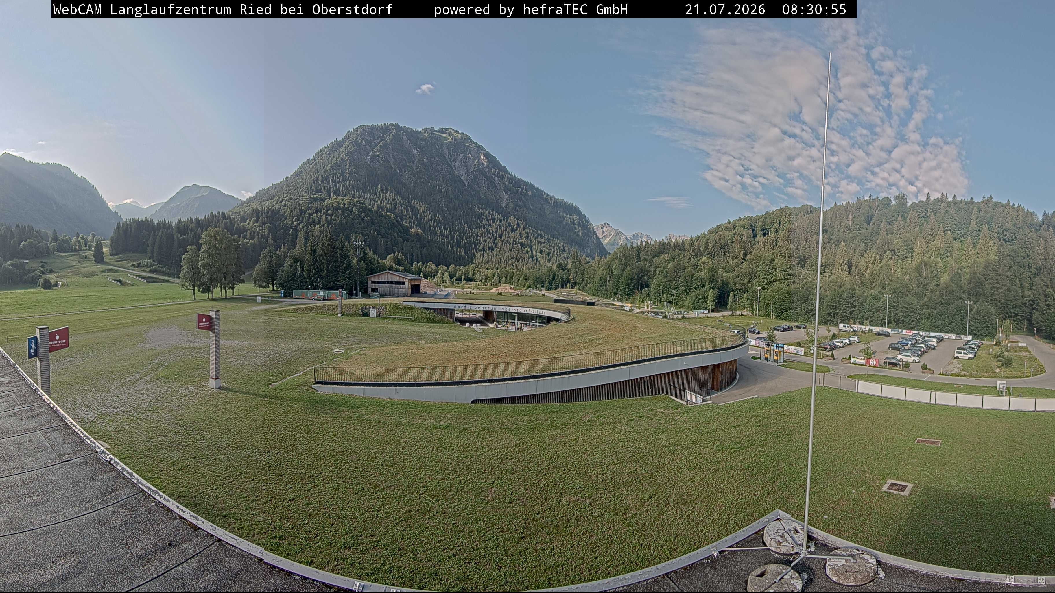 Archiv Foto Webcam Oberstdorf: Blick ins Langlaufstadion