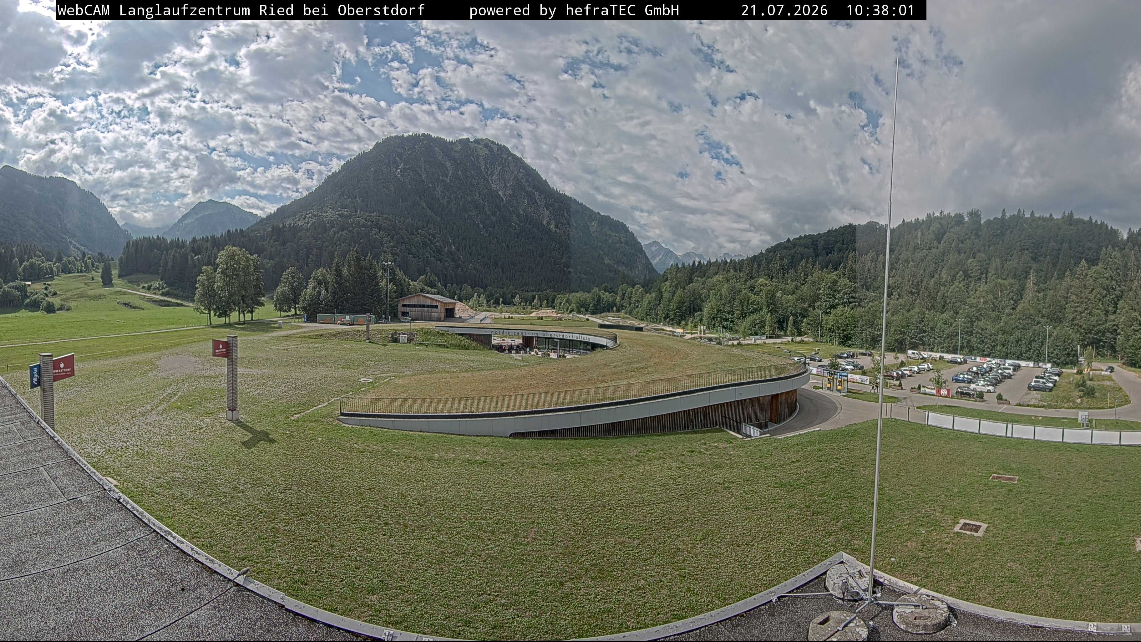 Archiv Foto Webcam Oberstdorf: Blick ins Langlaufstadion