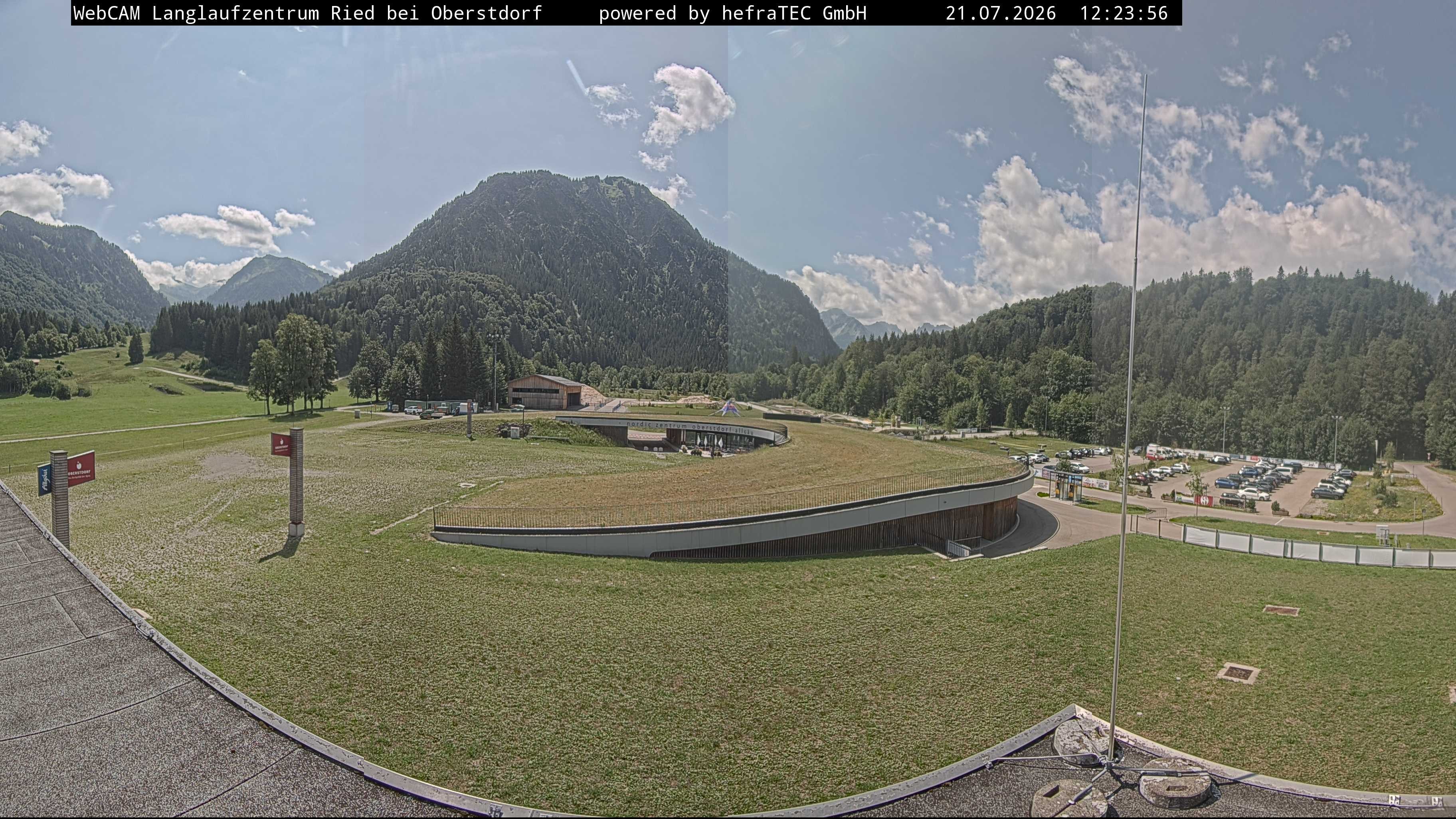 Archiv Foto Webcam Oberstdorf: Blick ins Langlaufstadion