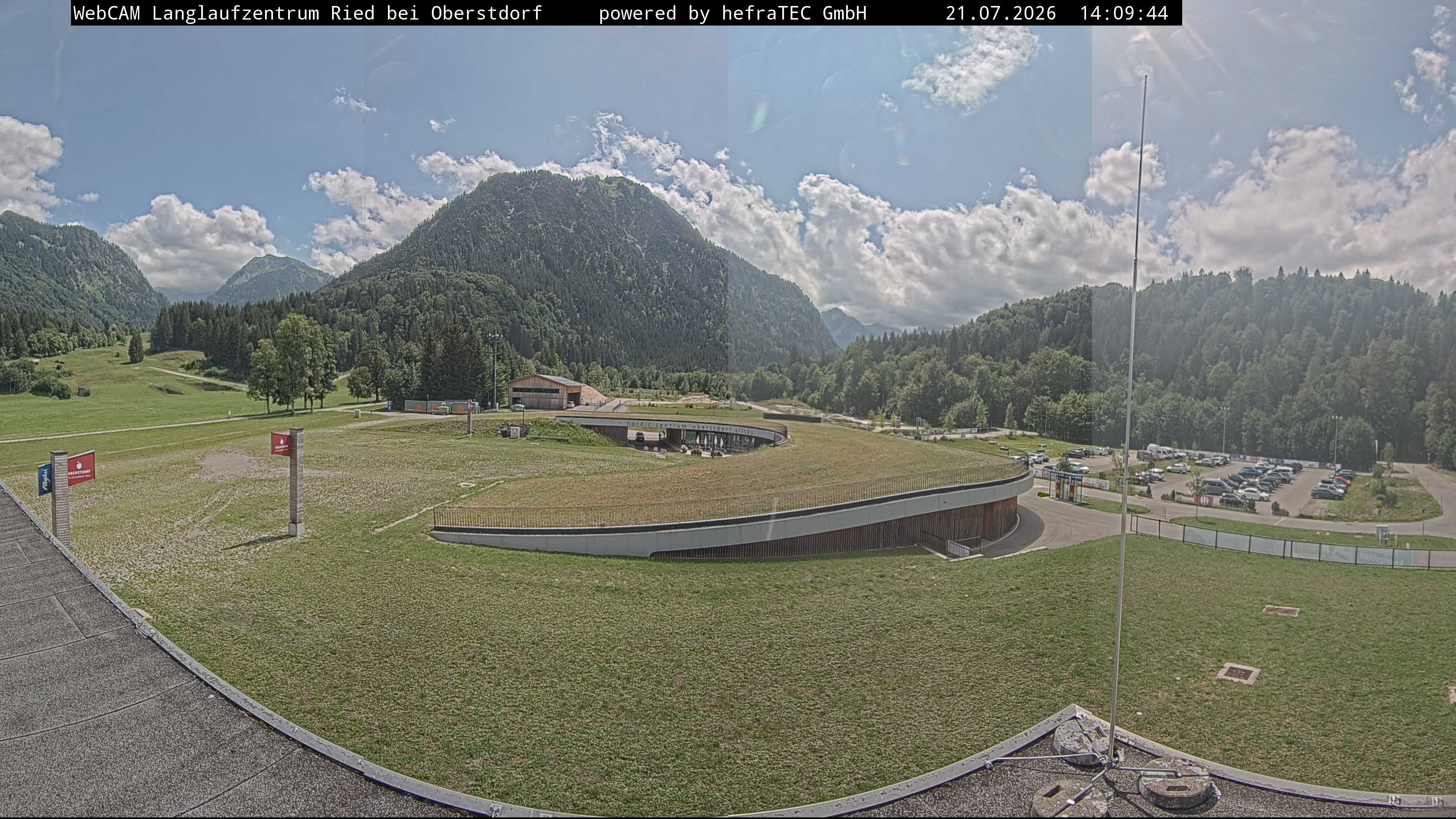 Archiv Foto Webcam Oberstdorf: Blick ins Langlaufstadion
