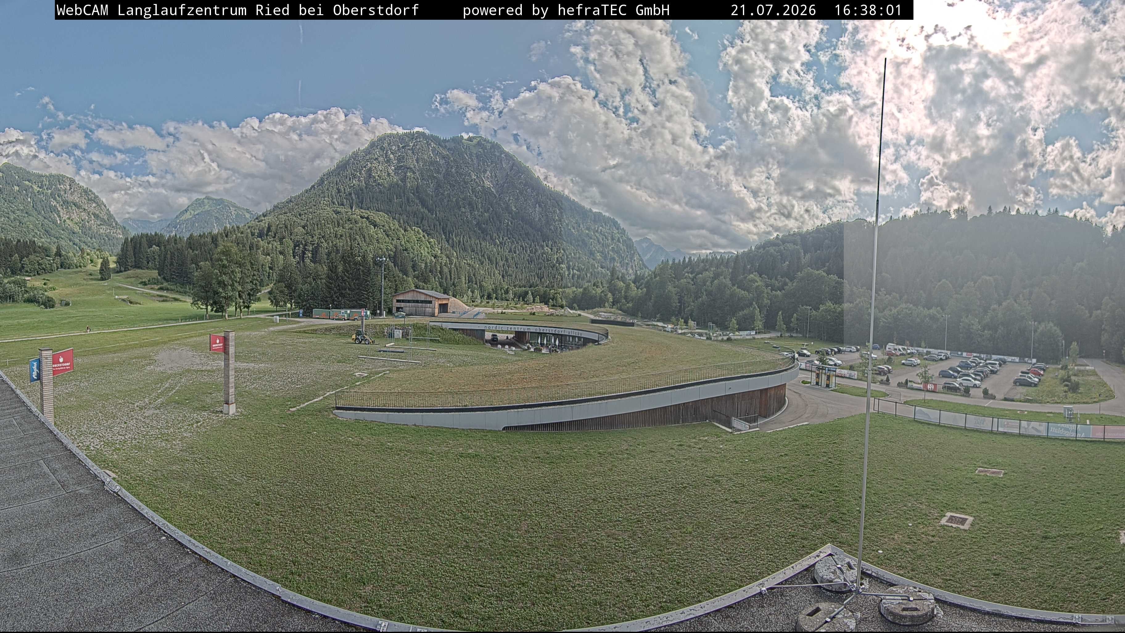 Archiv Foto Webcam Oberstdorf: Blick ins Langlaufstadion