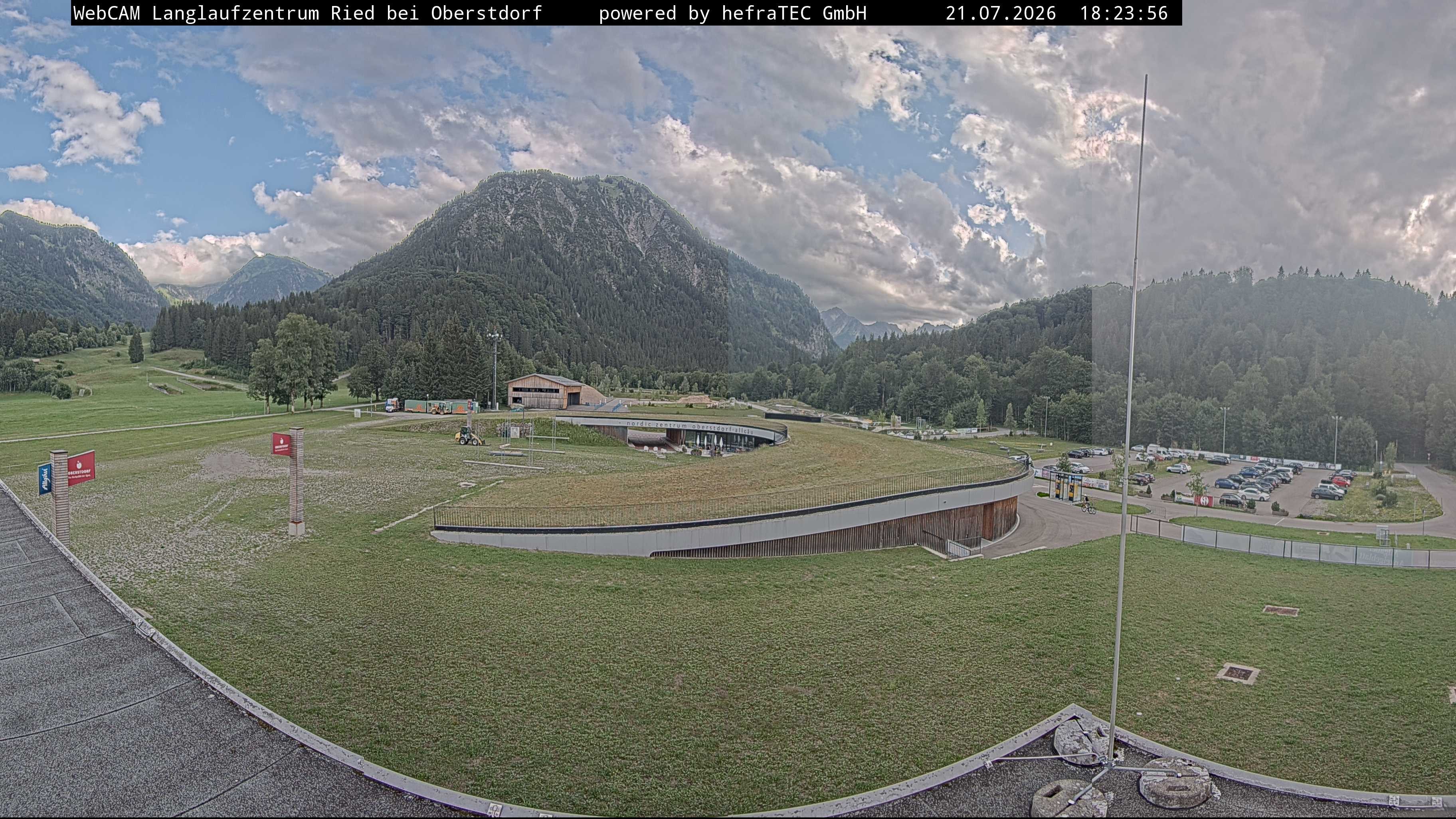 Archiv Foto Webcam Oberstdorf: Blick ins Langlaufstadion