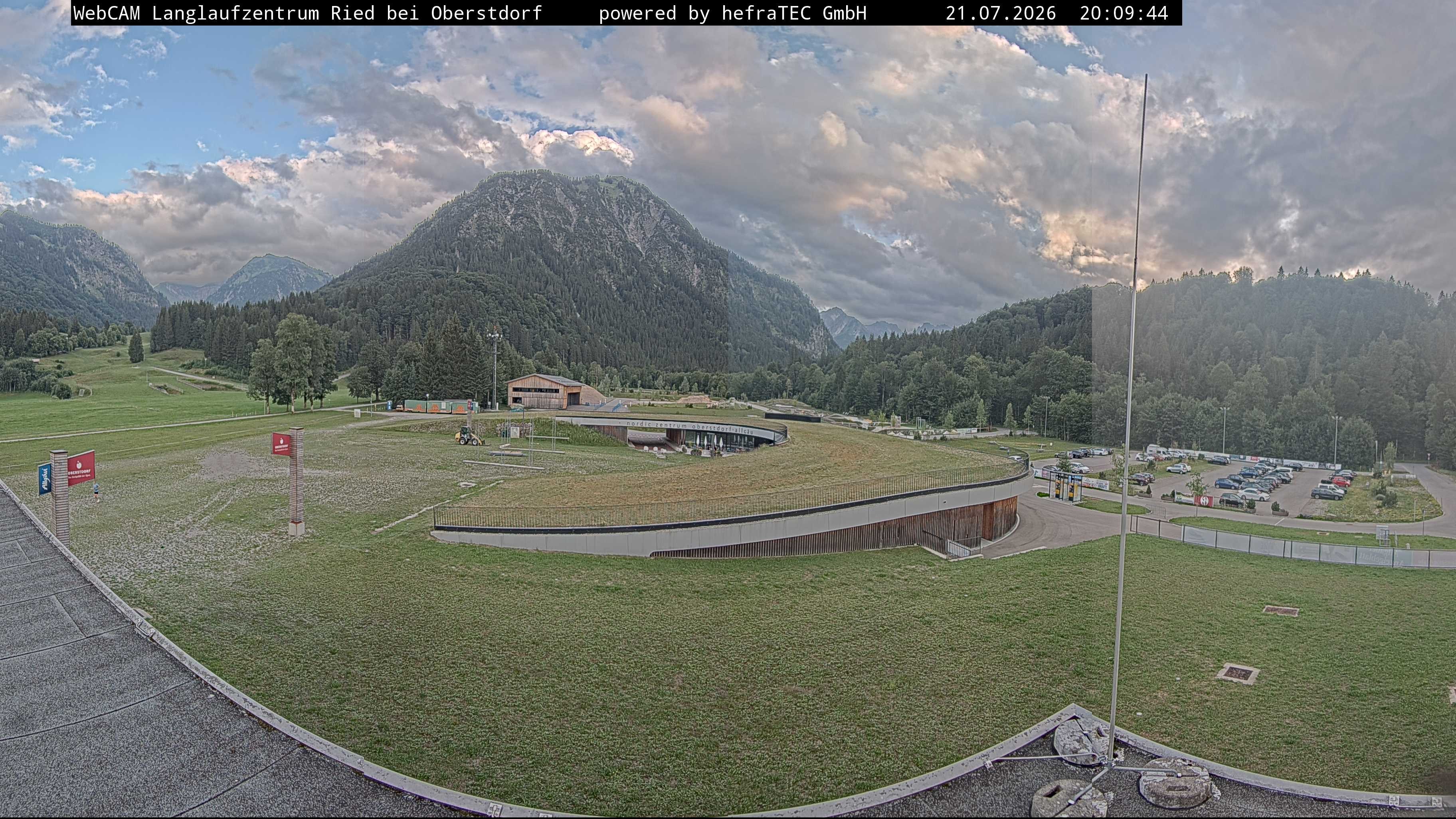 Archiv Foto Webcam Oberstdorf: Blick ins Langlaufstadion