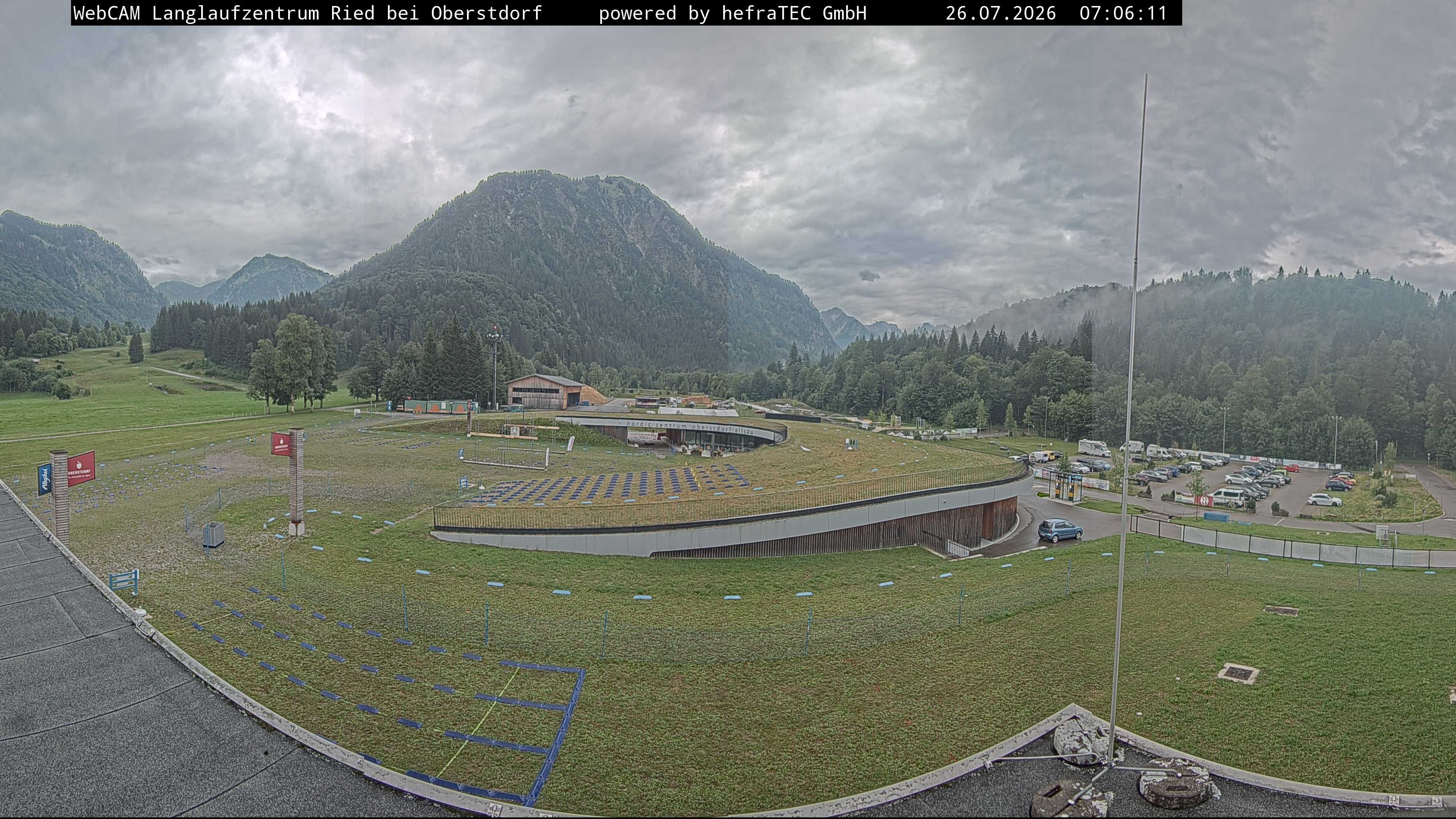 Archiv Foto Webcam Oberstdorf: Blick ins Langlaufstadion