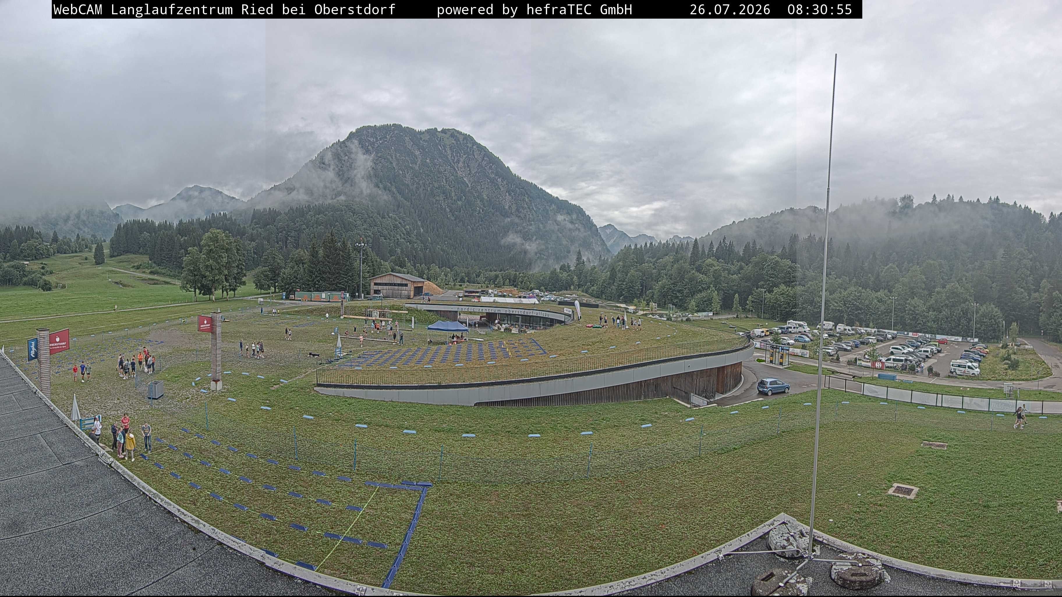 Archiv Foto Webcam Oberstdorf: Blick ins Langlaufstadion