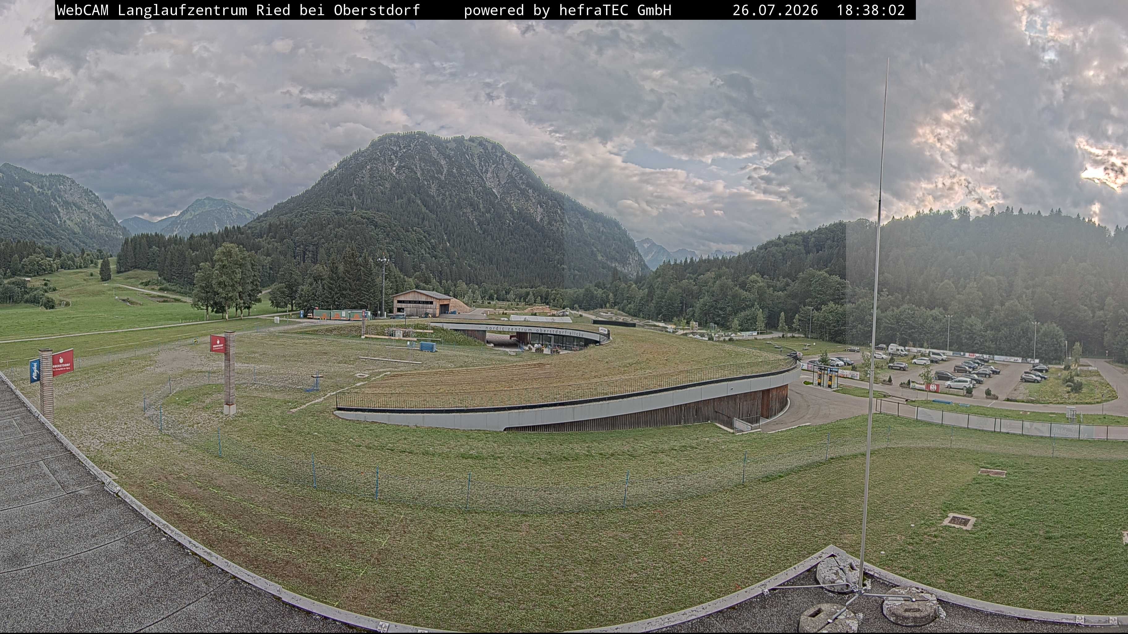 Archiv Foto Webcam Oberstdorf: Blick ins Langlaufstadion