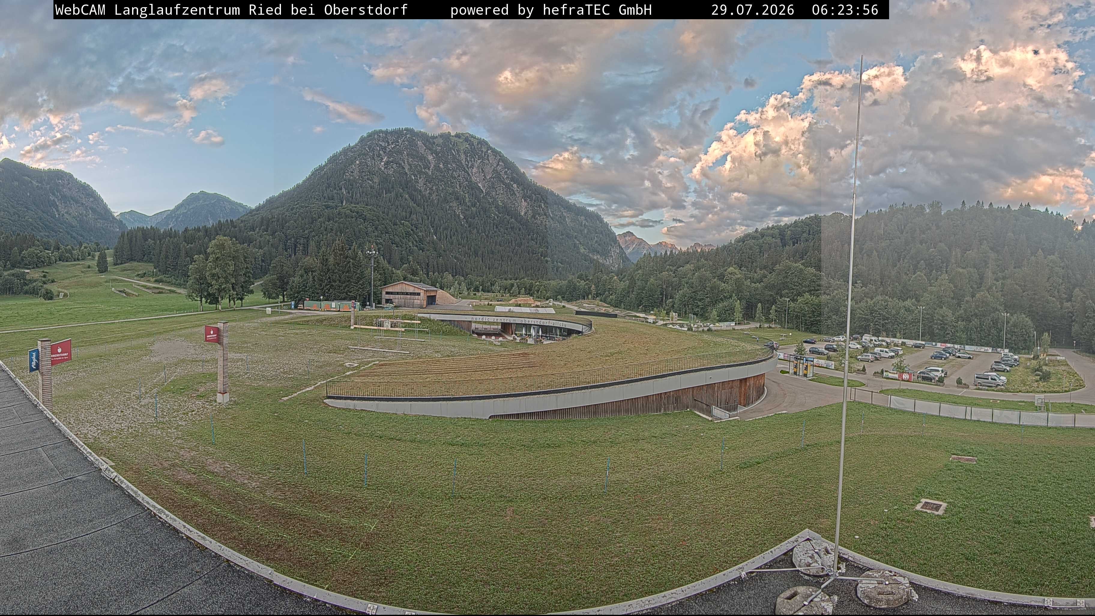 Archiv Foto Webcam Oberstdorf: Blick ins Langlaufstadion