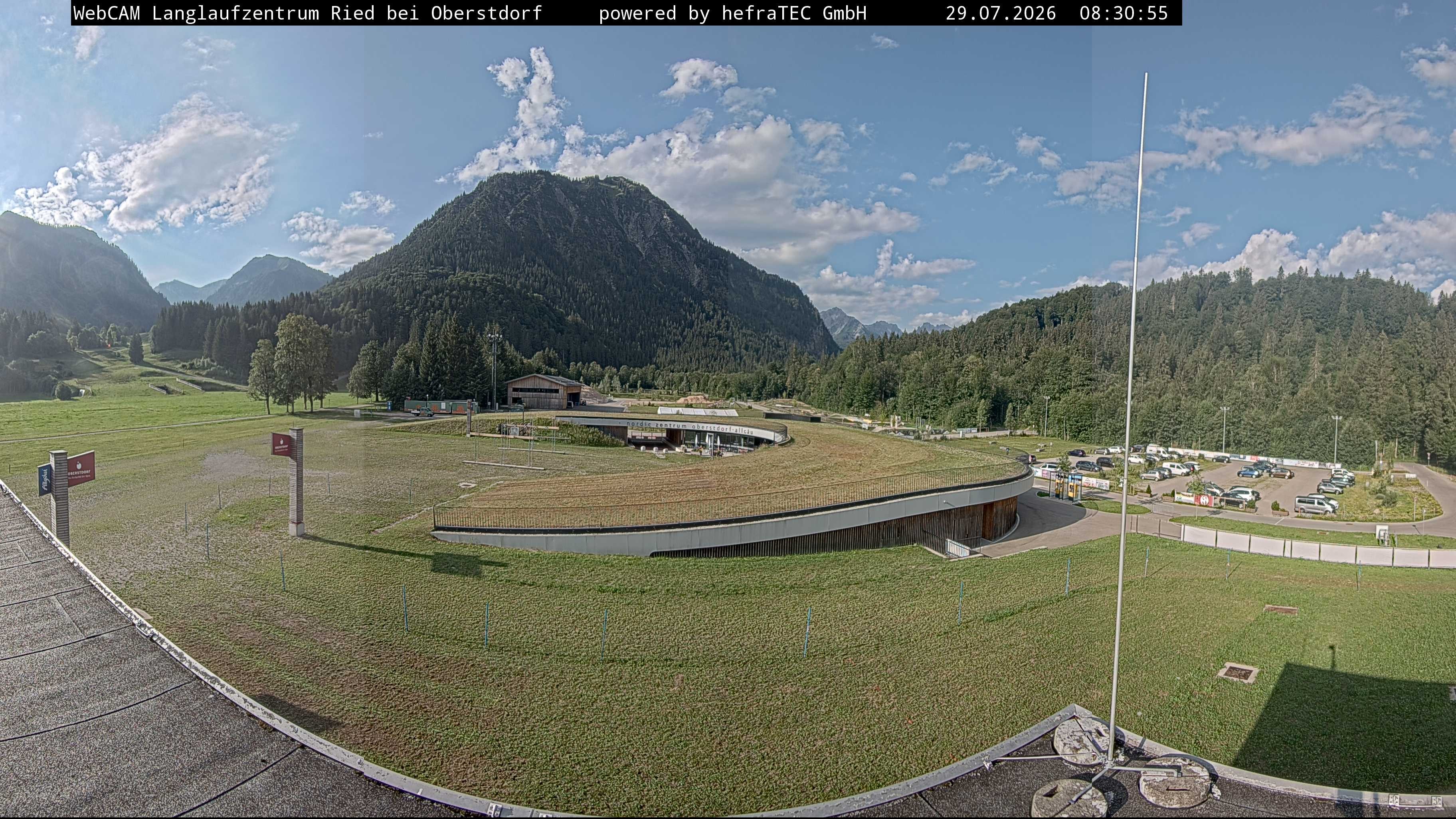 Archiv Foto Webcam Oberstdorf: Blick ins Langlaufstadion
