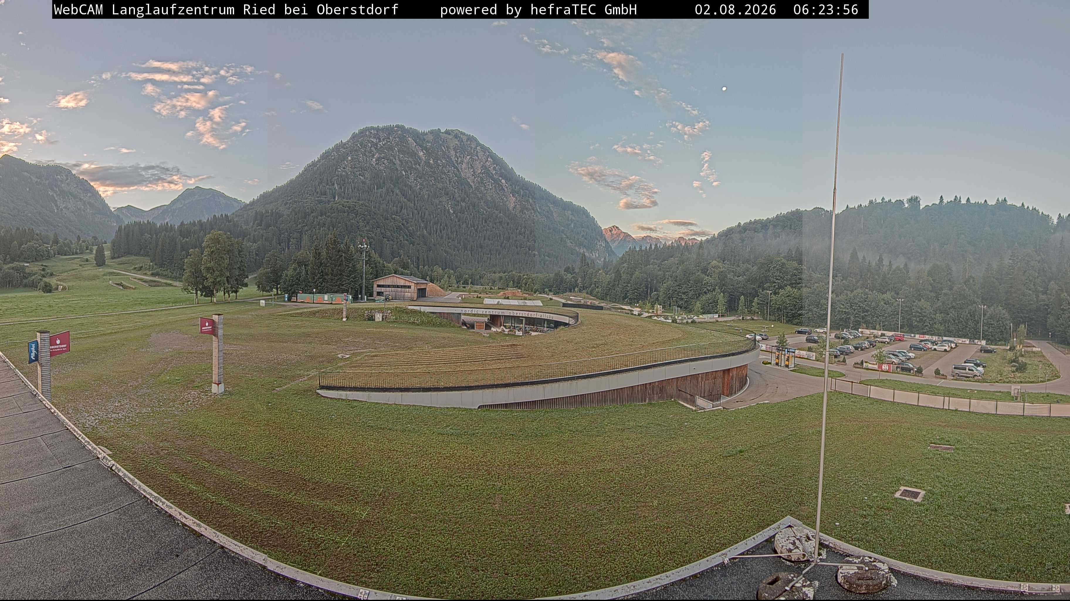 Archiv Foto Webcam Oberstdorf: Blick ins Langlaufstadion